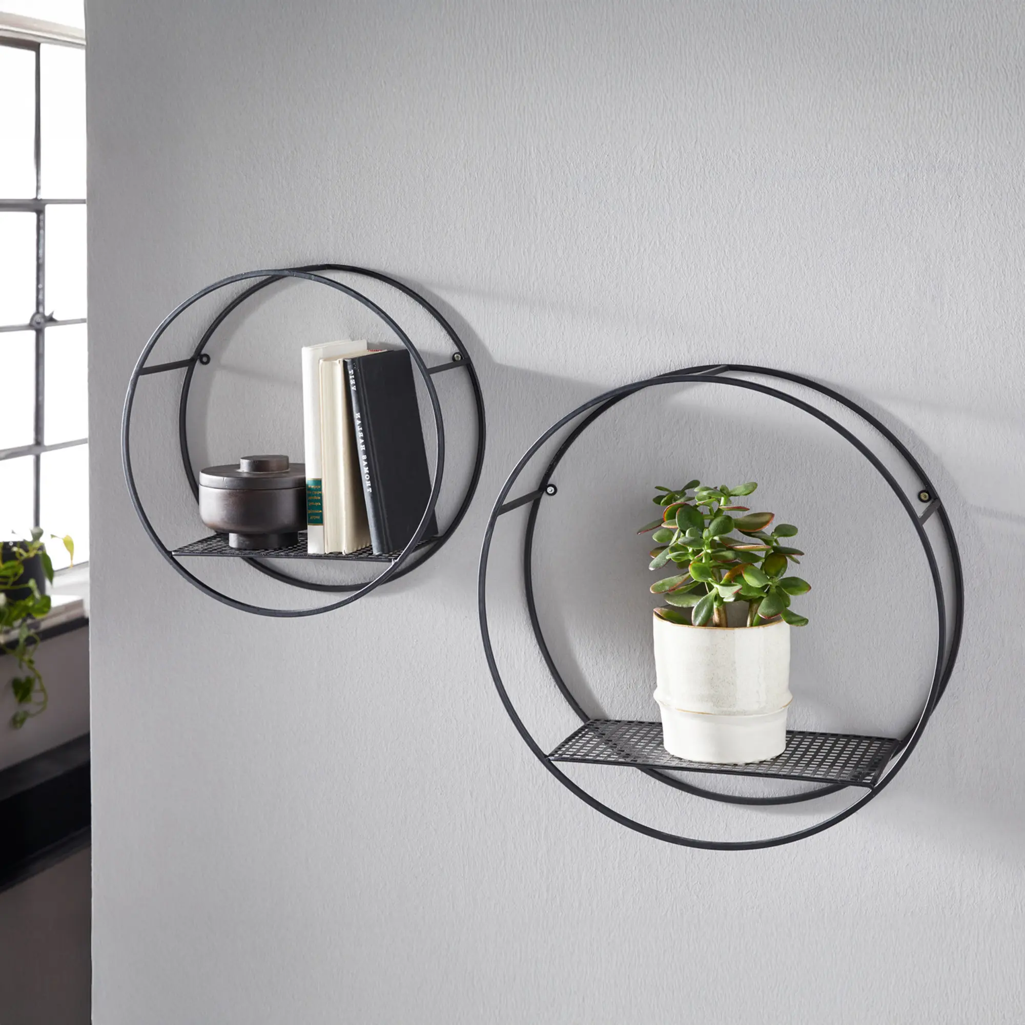 Wandregal "Circle", 2er Set  im Frank Flechtwaren Online Shop kaufen
