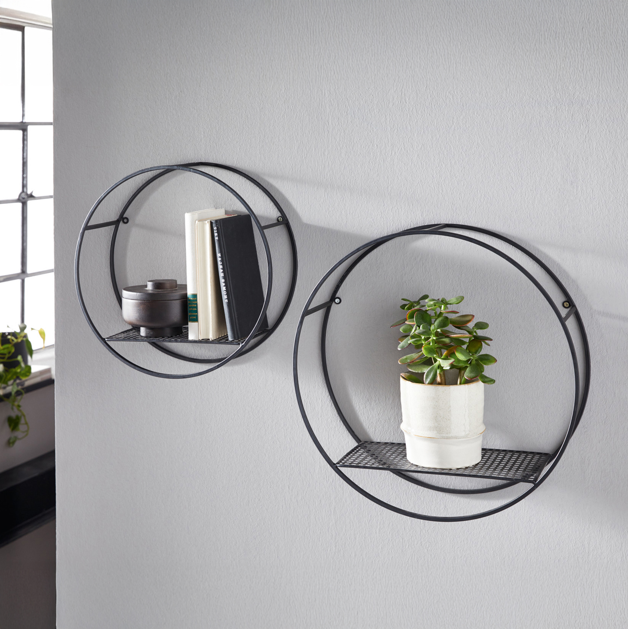 Wandregal "Circle", 2er Set  im Frank Flechtwaren Online Shop kaufen