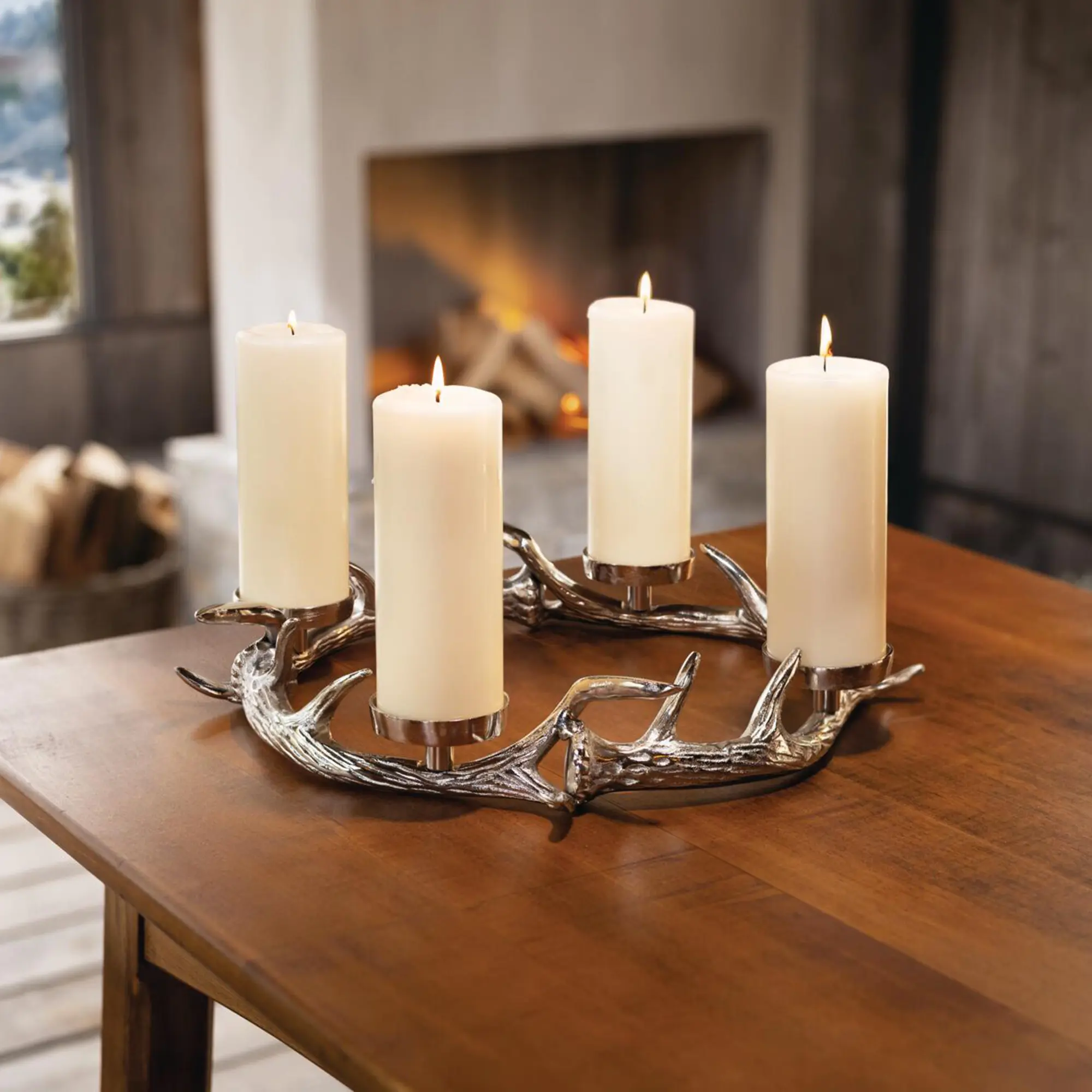 Adventskranz "Hirschgeweih"  im Frank Flechtwaren Online Shop kaufen