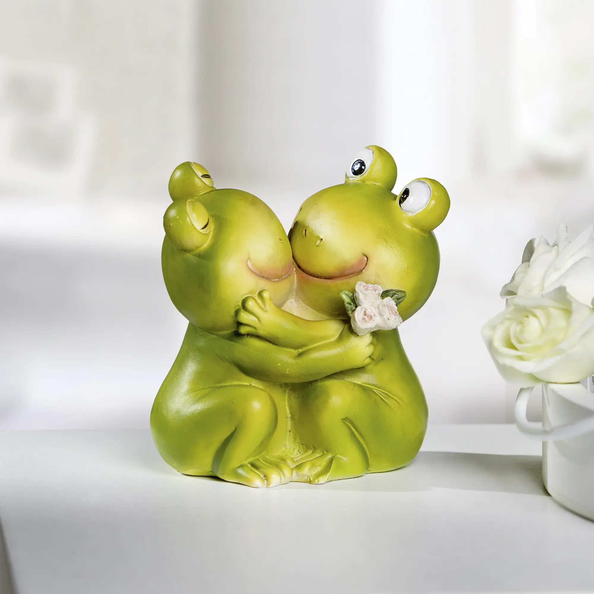 Froschpaar "Küsschen"  im Frank Flechtwaren Online Shop kaufen