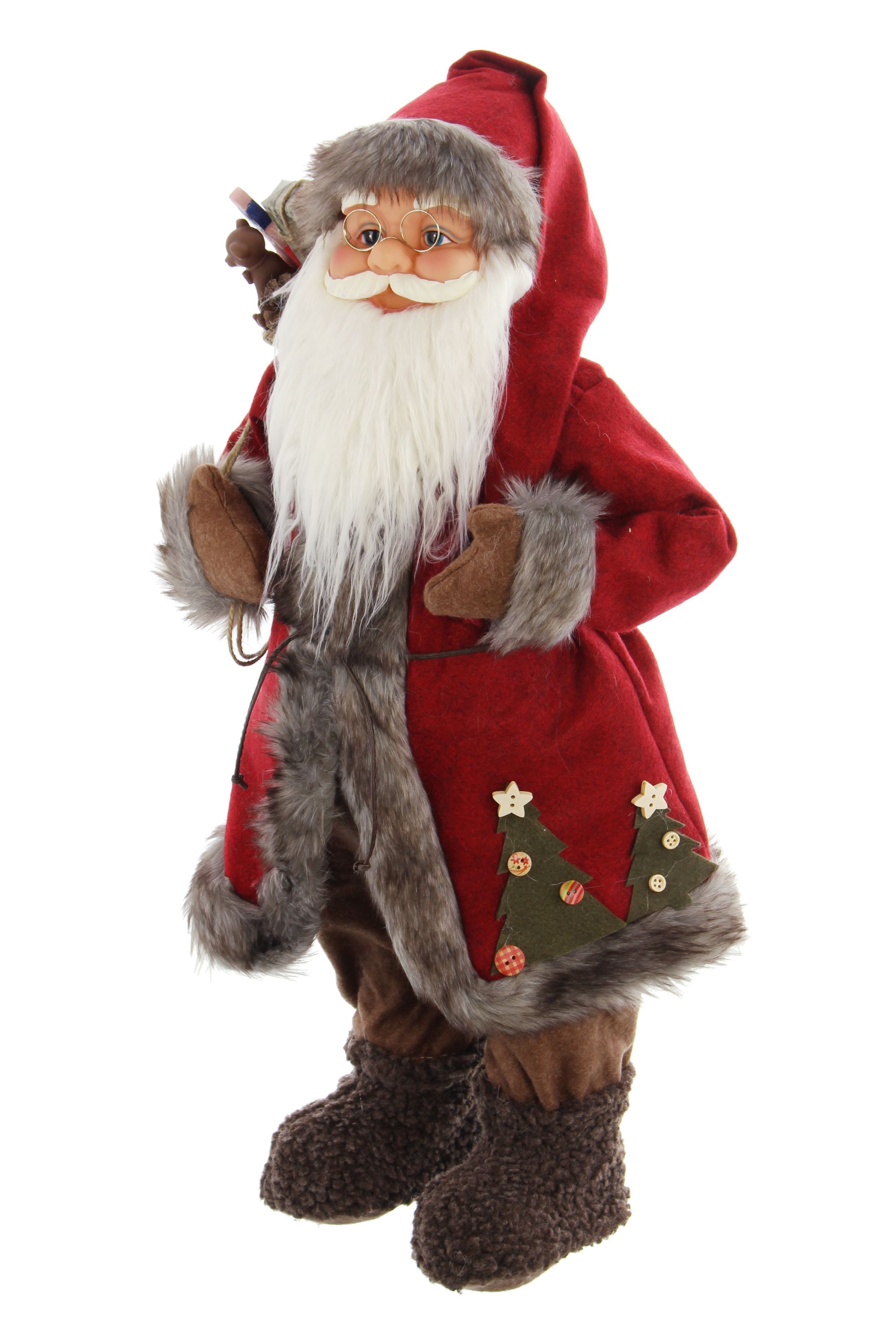 Figur "Großer Nikolaus"  im Frank Flechtwaren Online Shop für Weihnachtsmänner kaufen