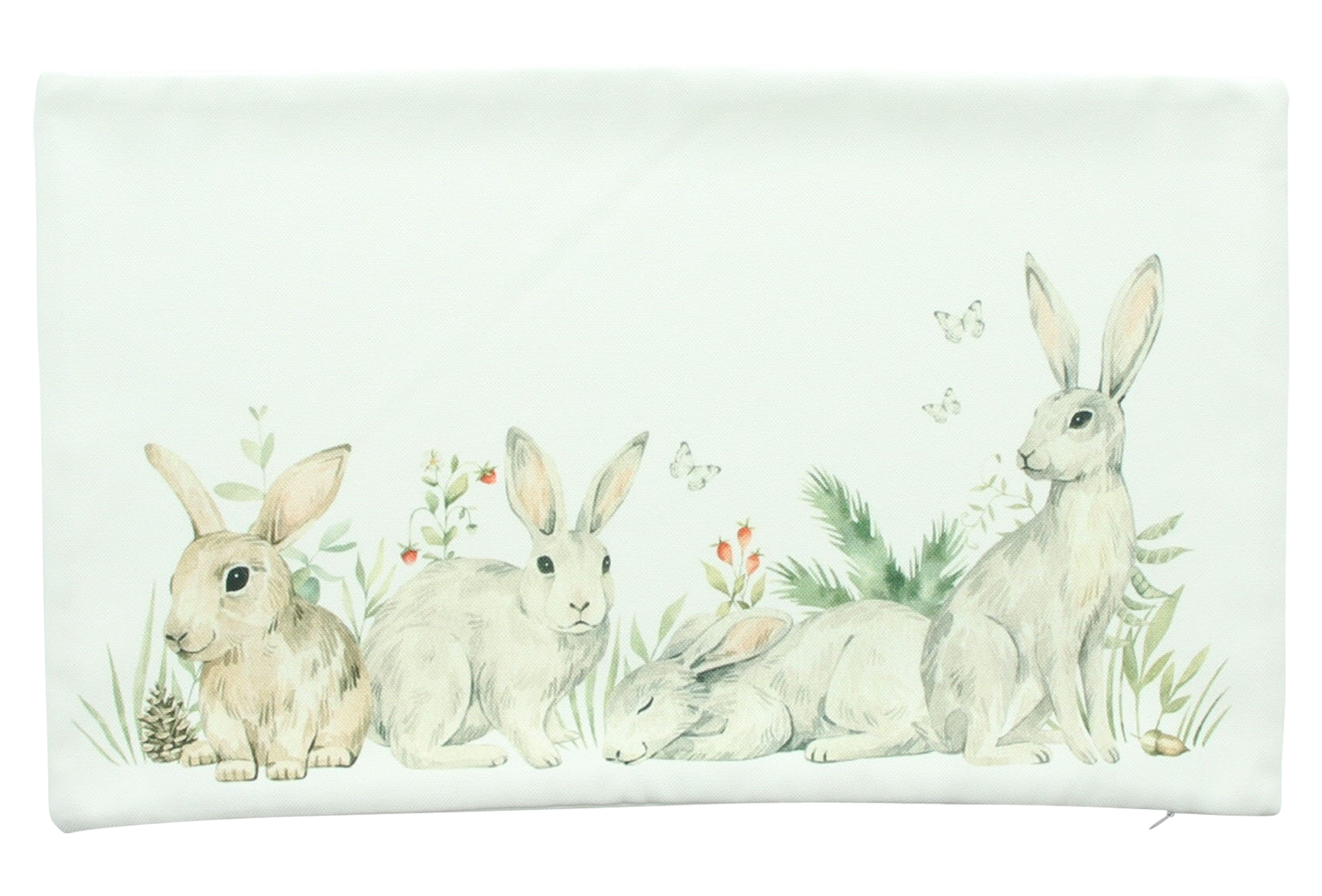 Kissenhülle "Hasenhorde"  im Frank Flechtwaren Online Shop für Kissen &amp; Kissenhüllen kaufen