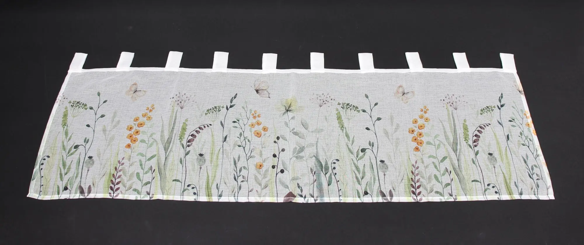 Fenstervorhang "Blumenwiese"  im Frank Flechtwaren Online Shop für Küche kaufen