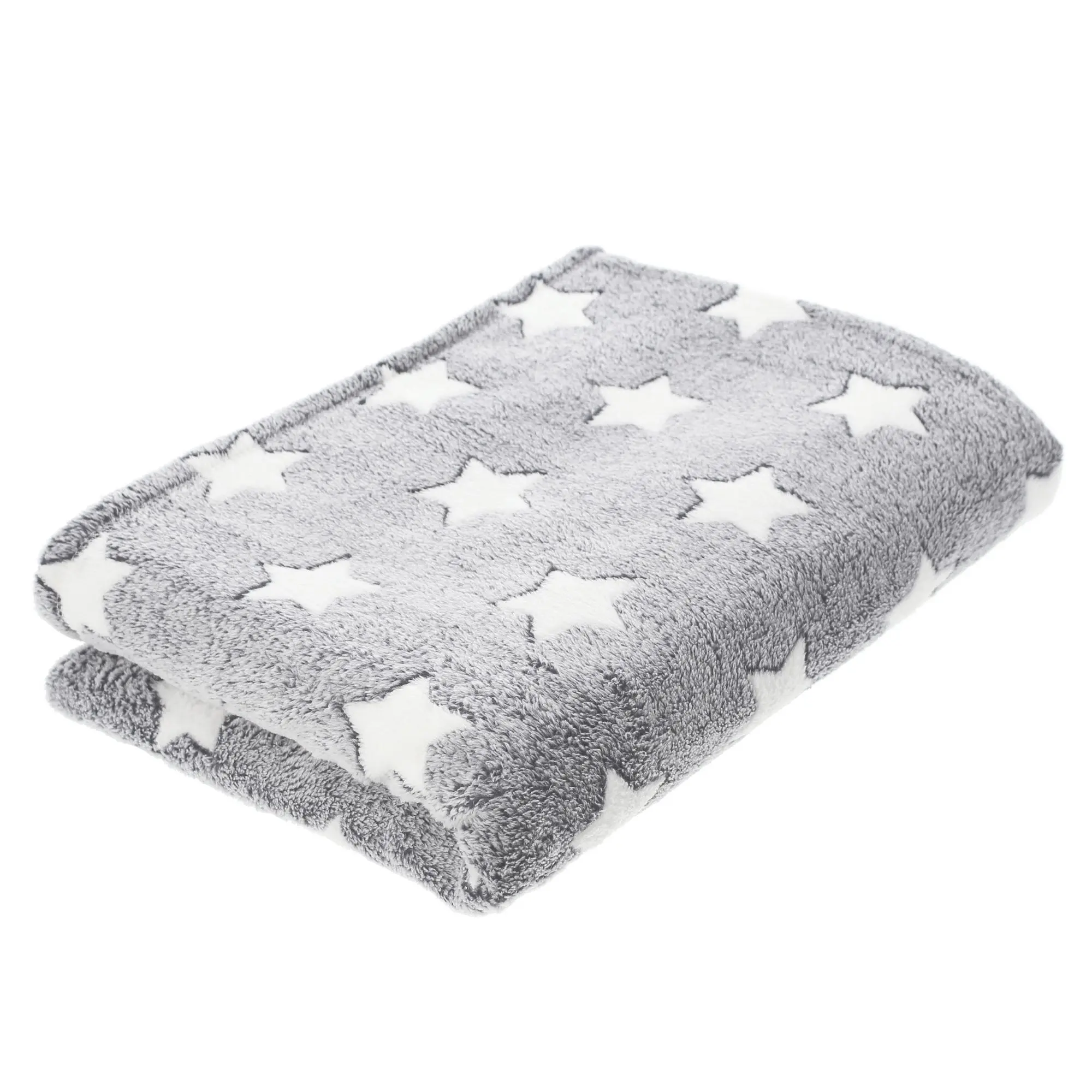Kuscheldecke "White-Stars"  im Frank Flechtwaren Online Shop für Kinderzimmer kaufen
