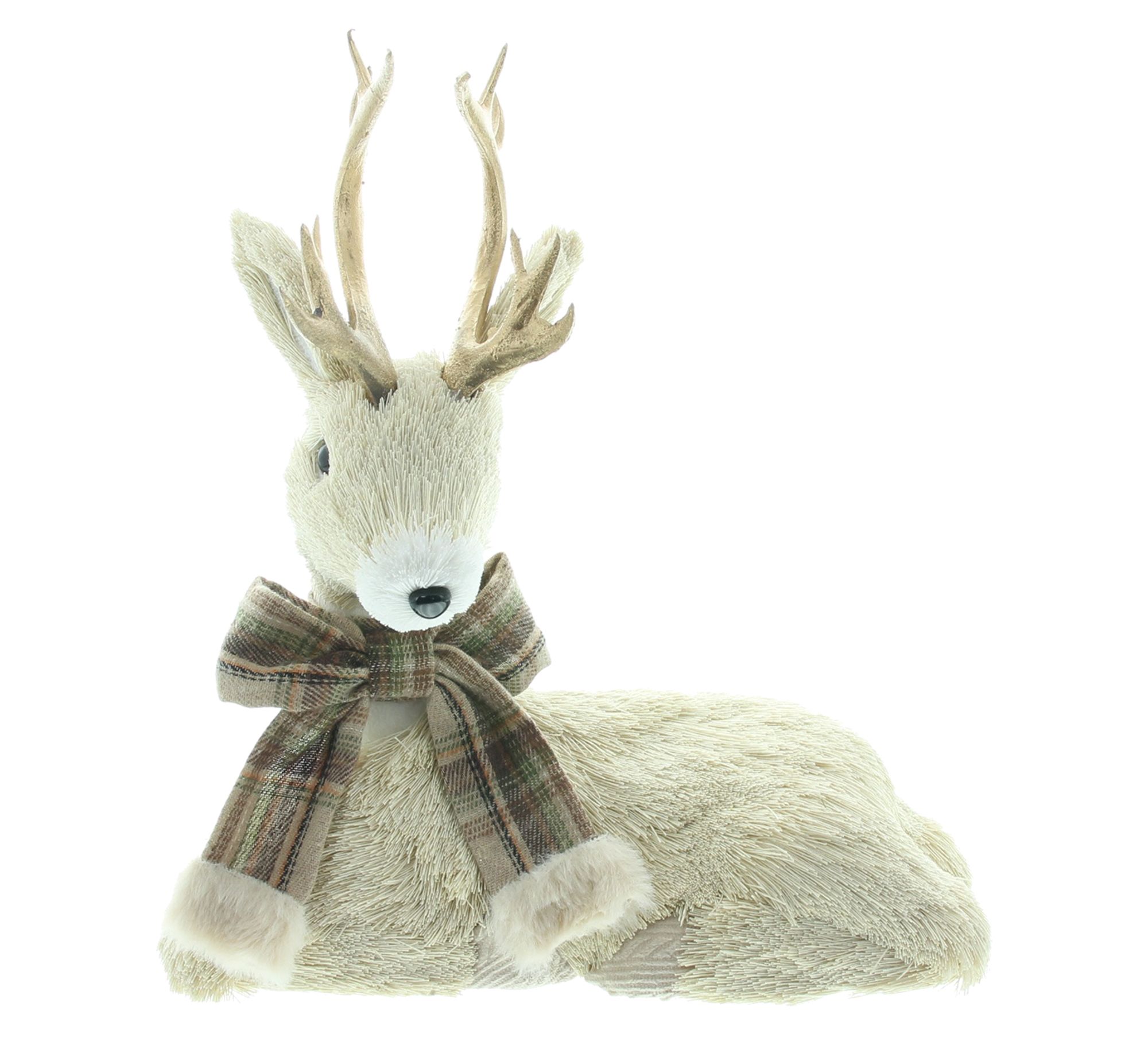 Deko-Hirsch "Goldgeweih"  im Frank Flechtwaren Online Shop für Weihnachtliche Dekofiguren kaufen