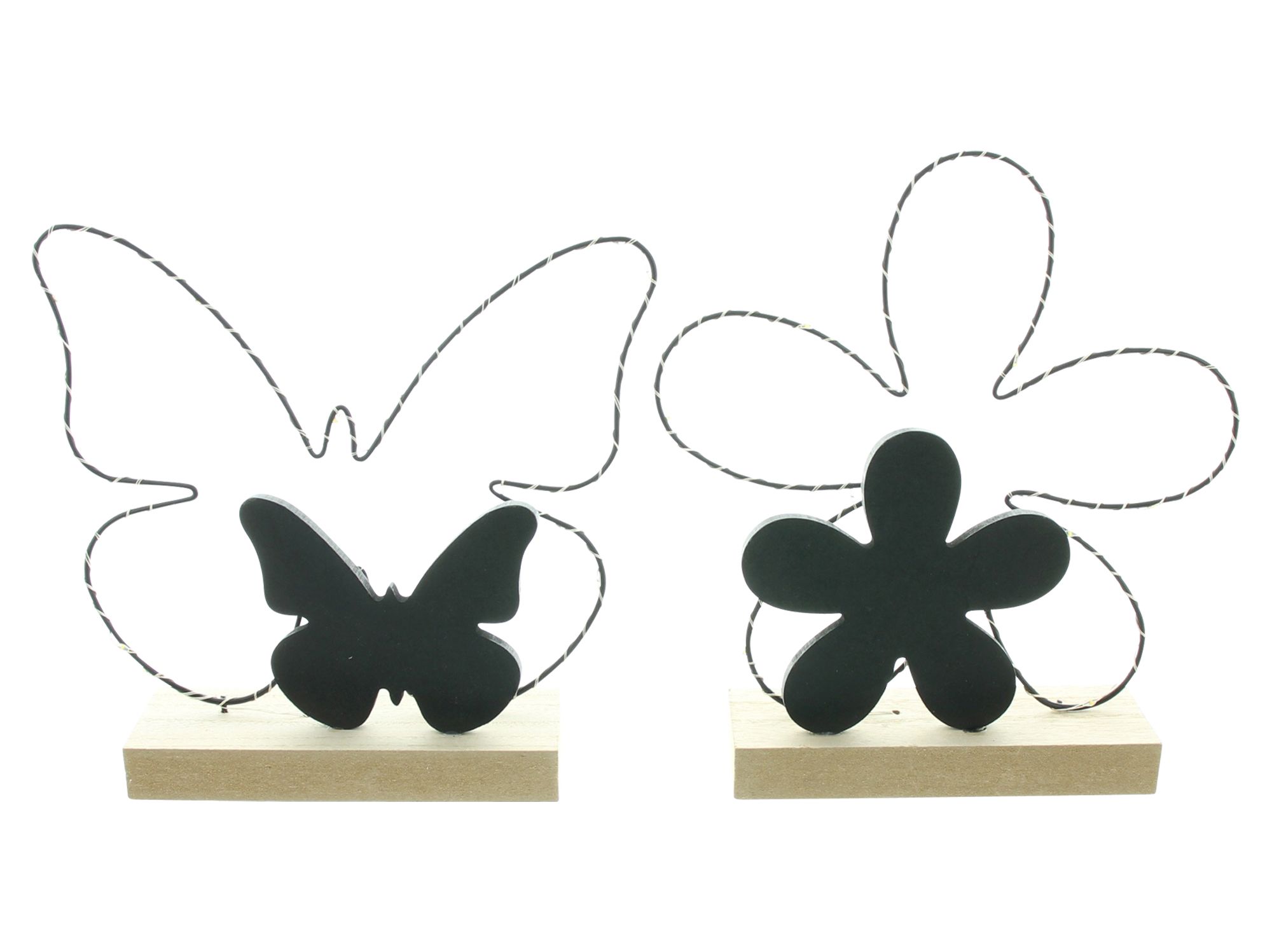 LED-Deko "Schmetterling & Blume", 2er Set im Frank Flechtwaren Online Shop für Ostern kaufen LED-Deko "Schmetterling & Blume", 2er Set im Frank Flechtwaren Online Shop für Ostern kaufen