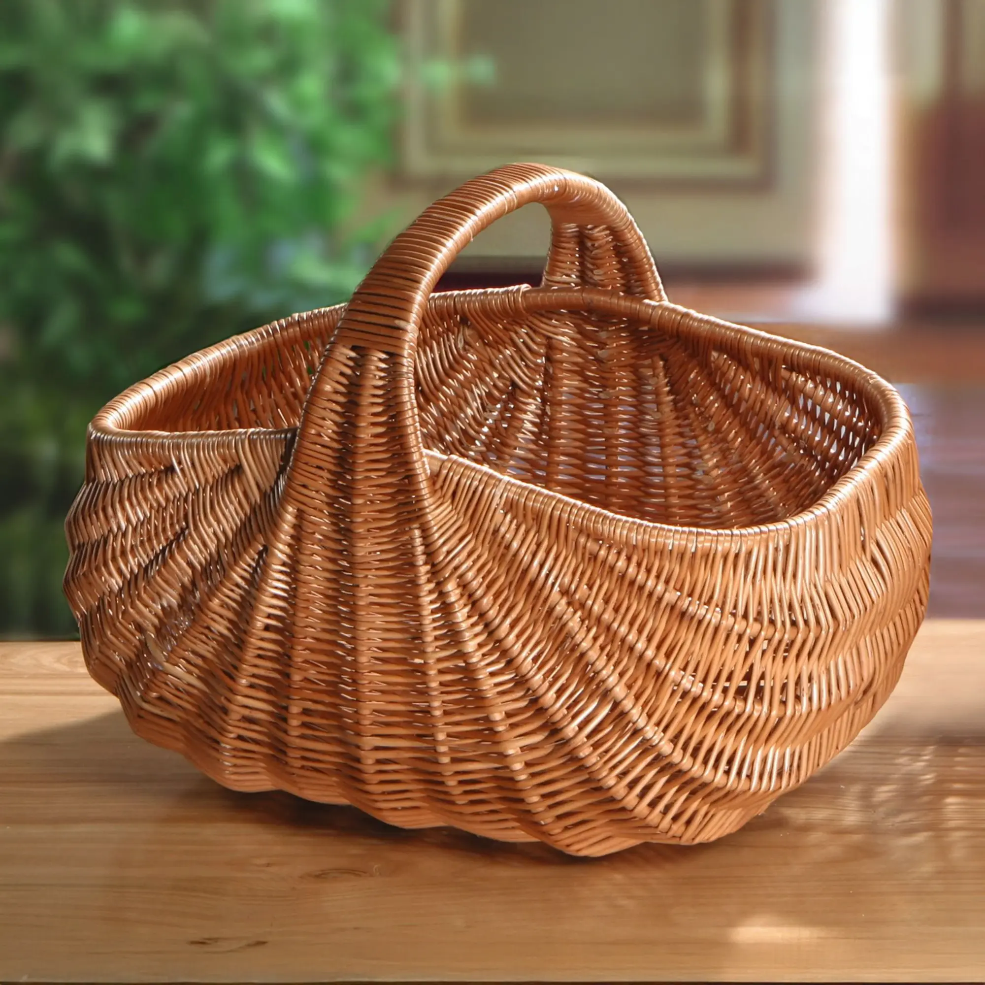Einkaufskorb "Muschel"  im Frank Flechtwaren Online Shop kaufen