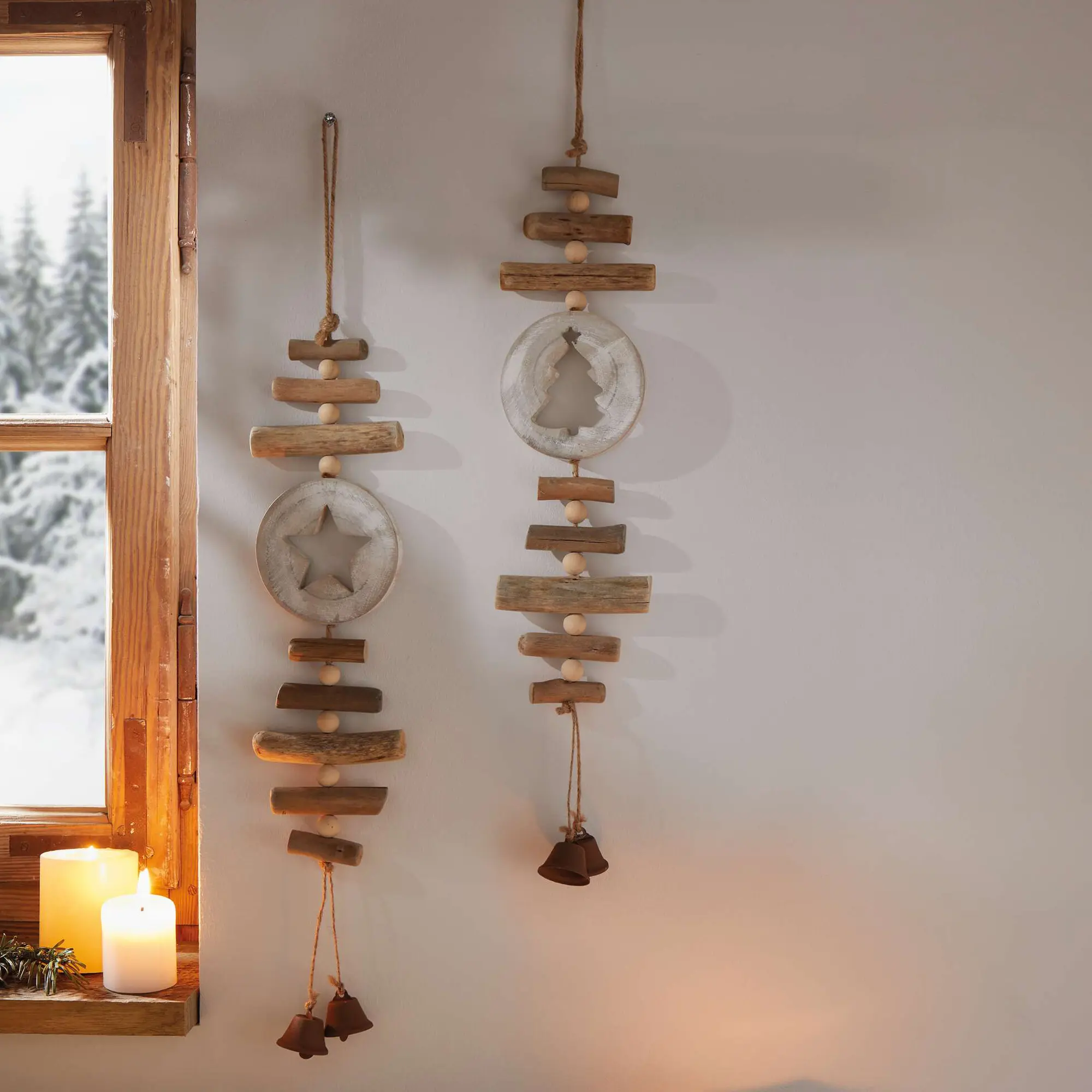 Hänger "Tanne &amp; Stern", 2er Set  im Frank Flechtwaren Online Shop für Dekohänger  kaufen