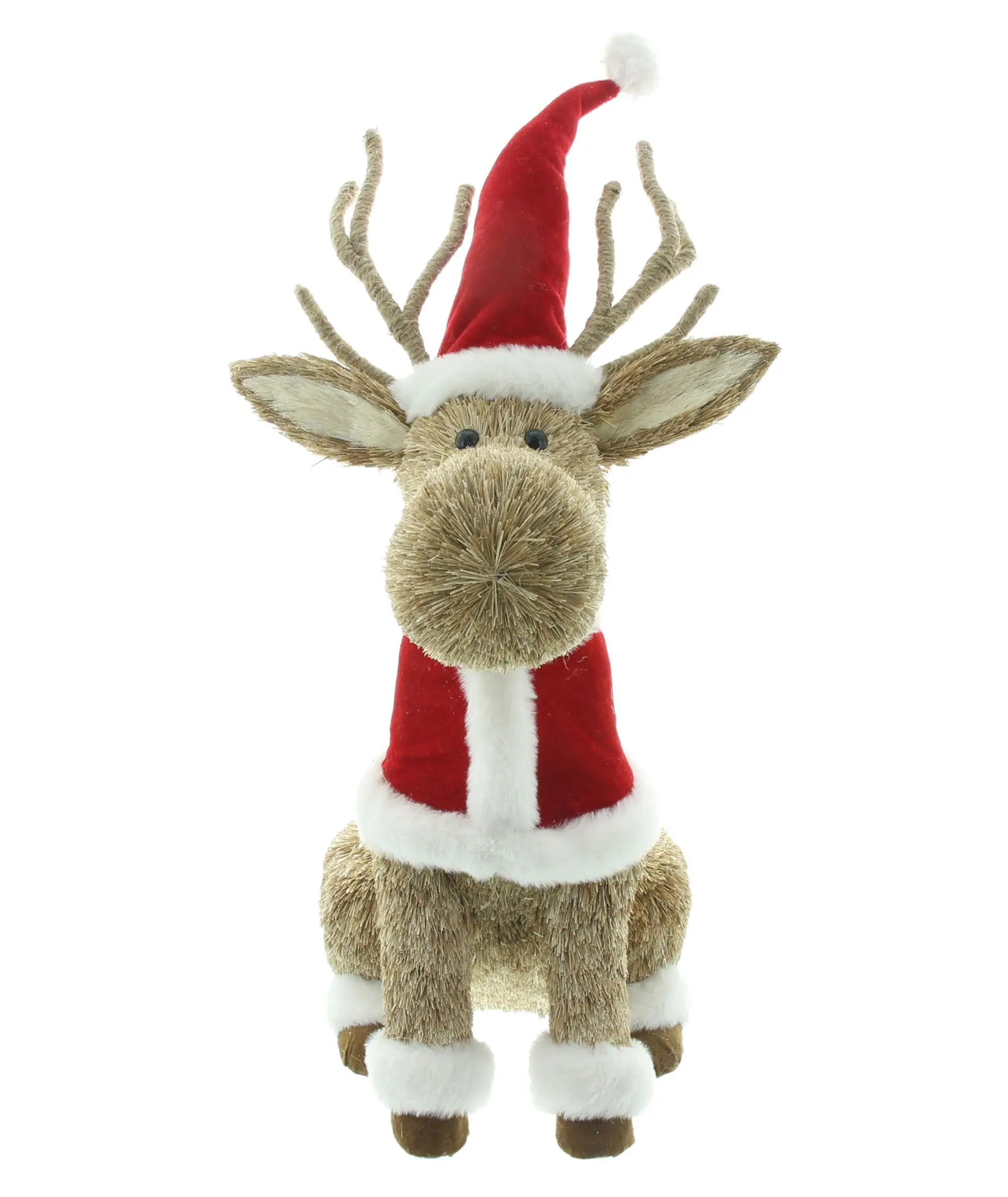 Deko-Figur "Santa's Deer"  im Frank Flechtwaren Online Shop für Weihnachtsmänner kaufen