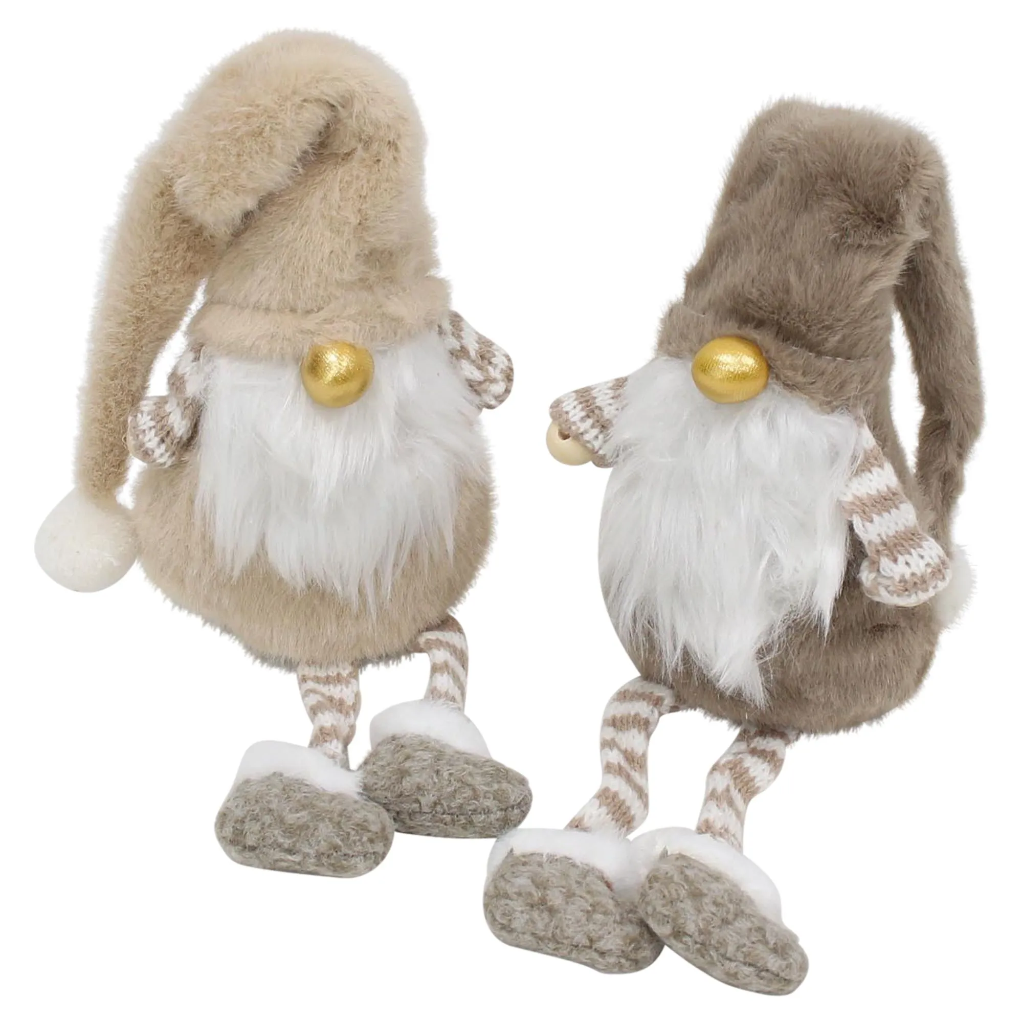 Plüschfigur "Wichtel", 2er Set  im Frank Flechtwaren Online Shop für Weihnachtliche Dekofiguren kaufen