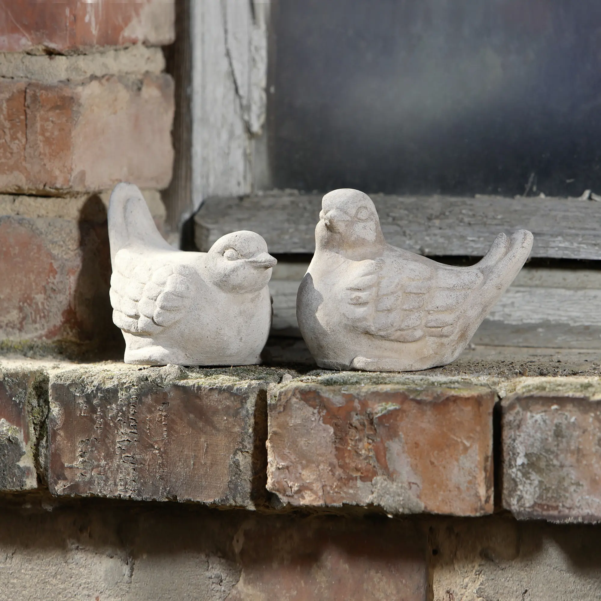 Vogel "Terracotta", 2er Set  im Frank Flechtwaren Online Shop kaufen