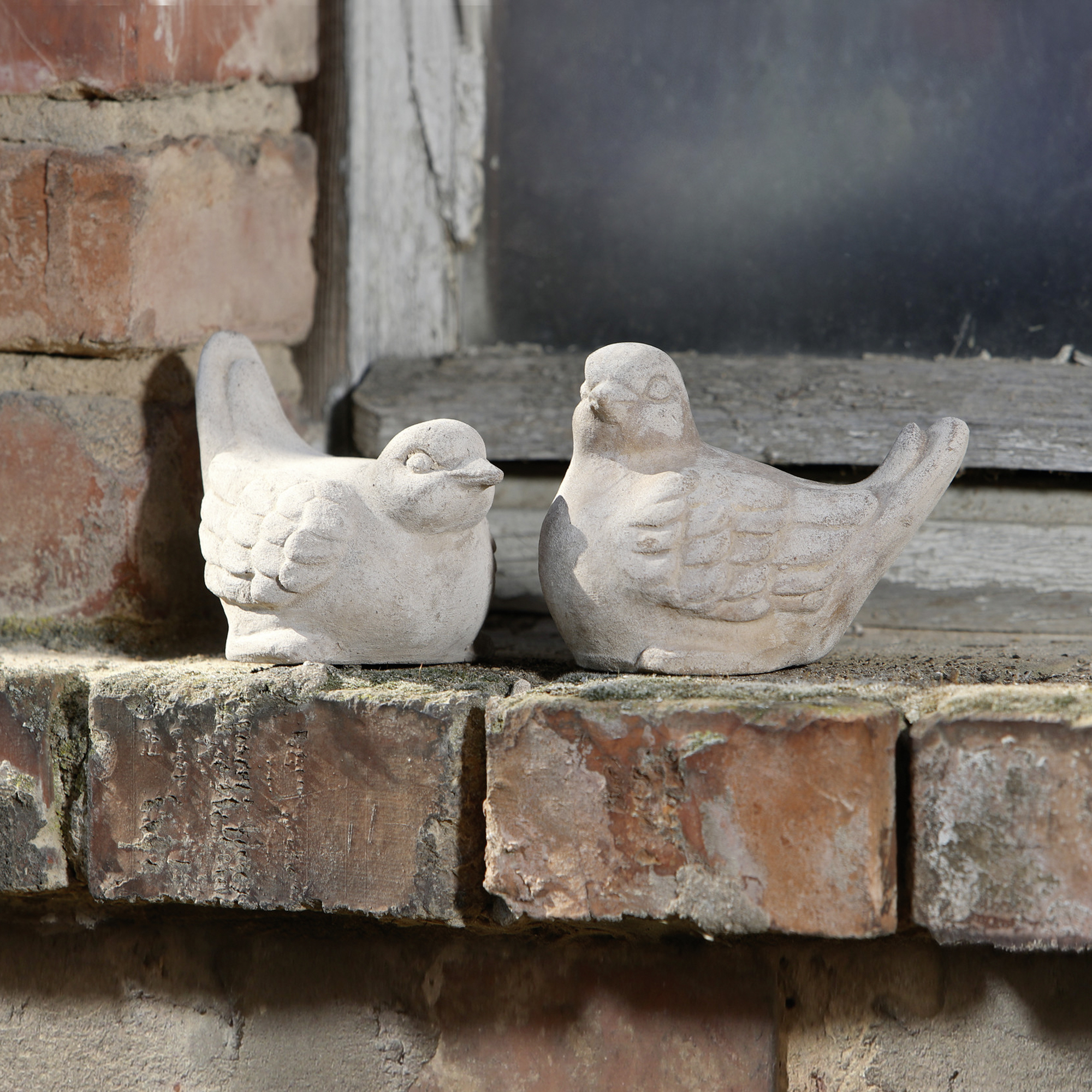 Acheter Lot de 2 oiseaux "terre cuite"  dans la boutique en ligne de Frank Flechtwaren