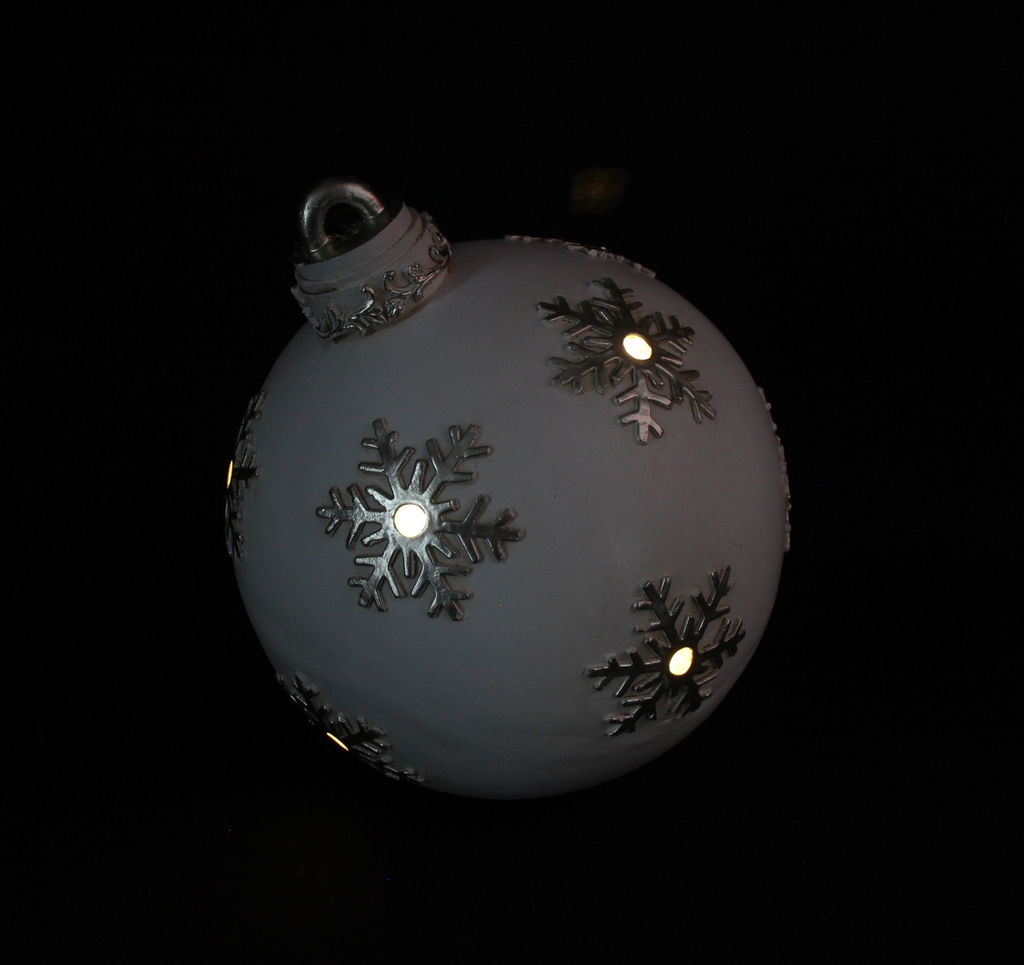 LED-Weihnachtskugel "Nostalgie", groß  im Frank Flechtwaren Online Shop für LED-Deko kaufen