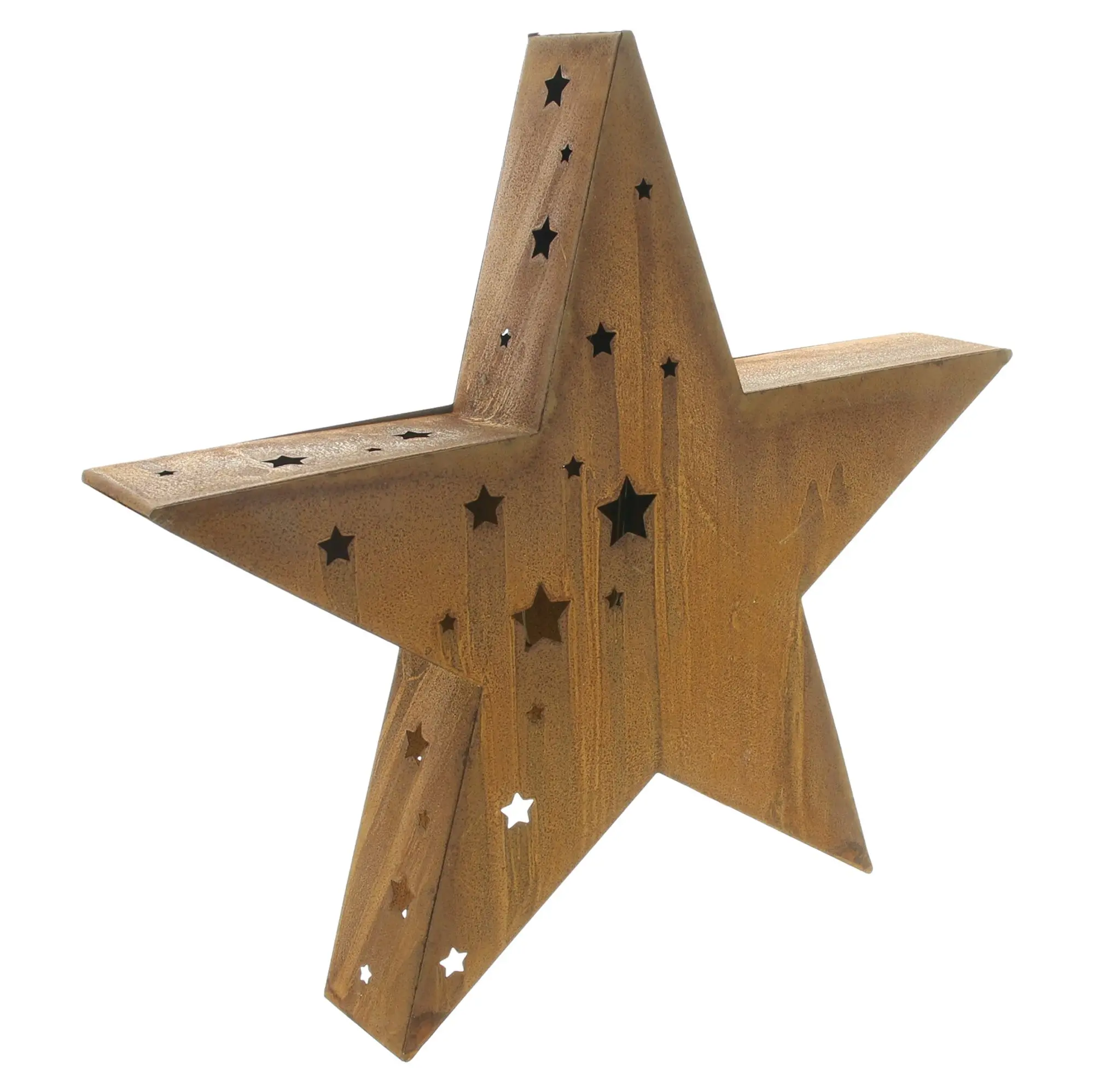 LED-Stern "Lichtermeer"  im Frank Flechtwaren Online Shop für Rostdeko für Ihren Garten kaufen