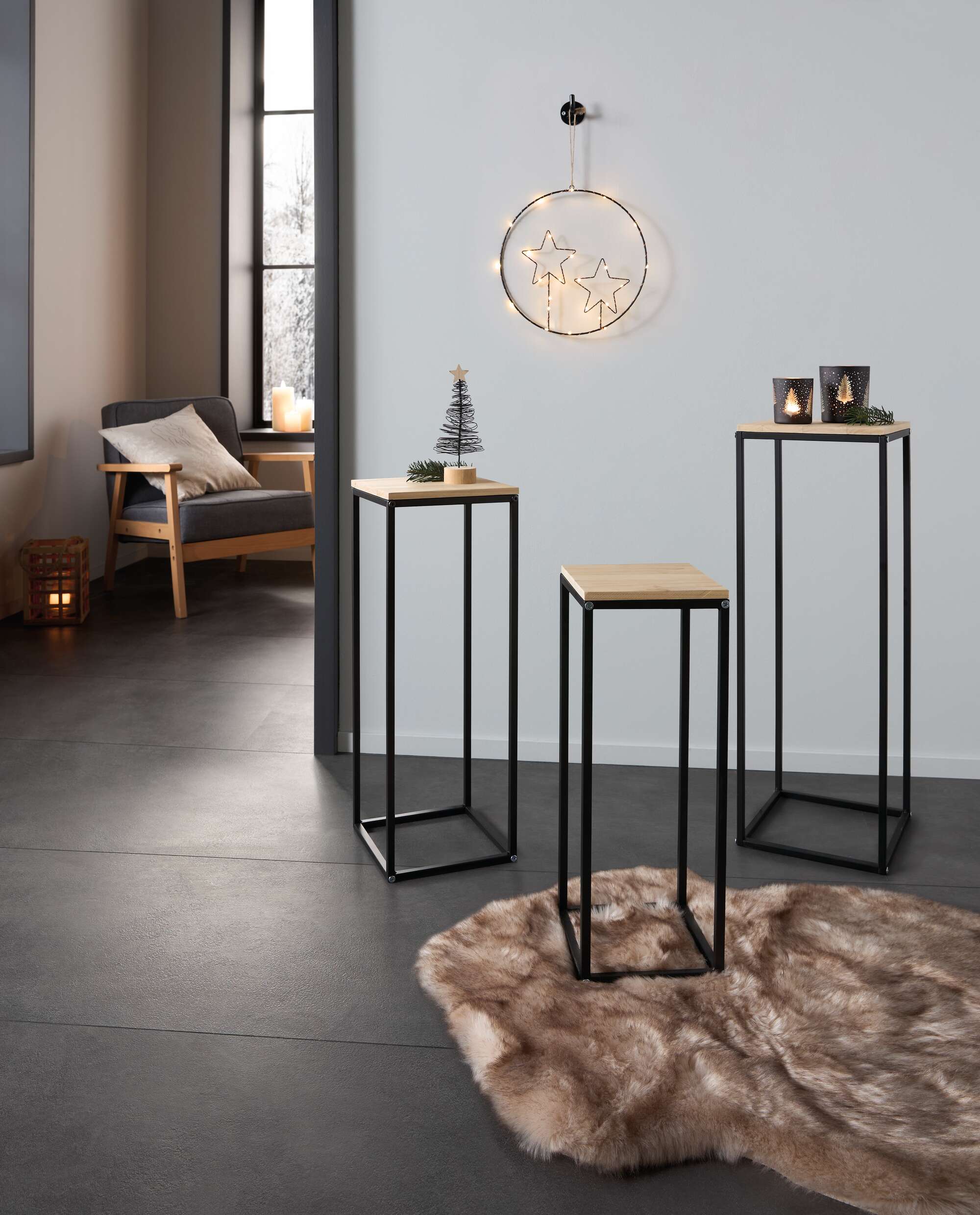 Beistelltisch "Modern", 3er Set  im Frank Flechtwaren Online Shop kaufen