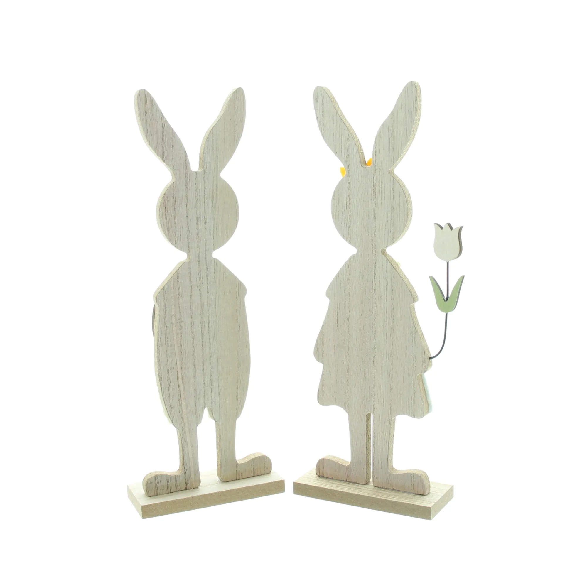 Hasenfigur "Tulpen", 2er Set  im Frank Flechtwaren Online Shop für Hasen &amp; Co kaufen