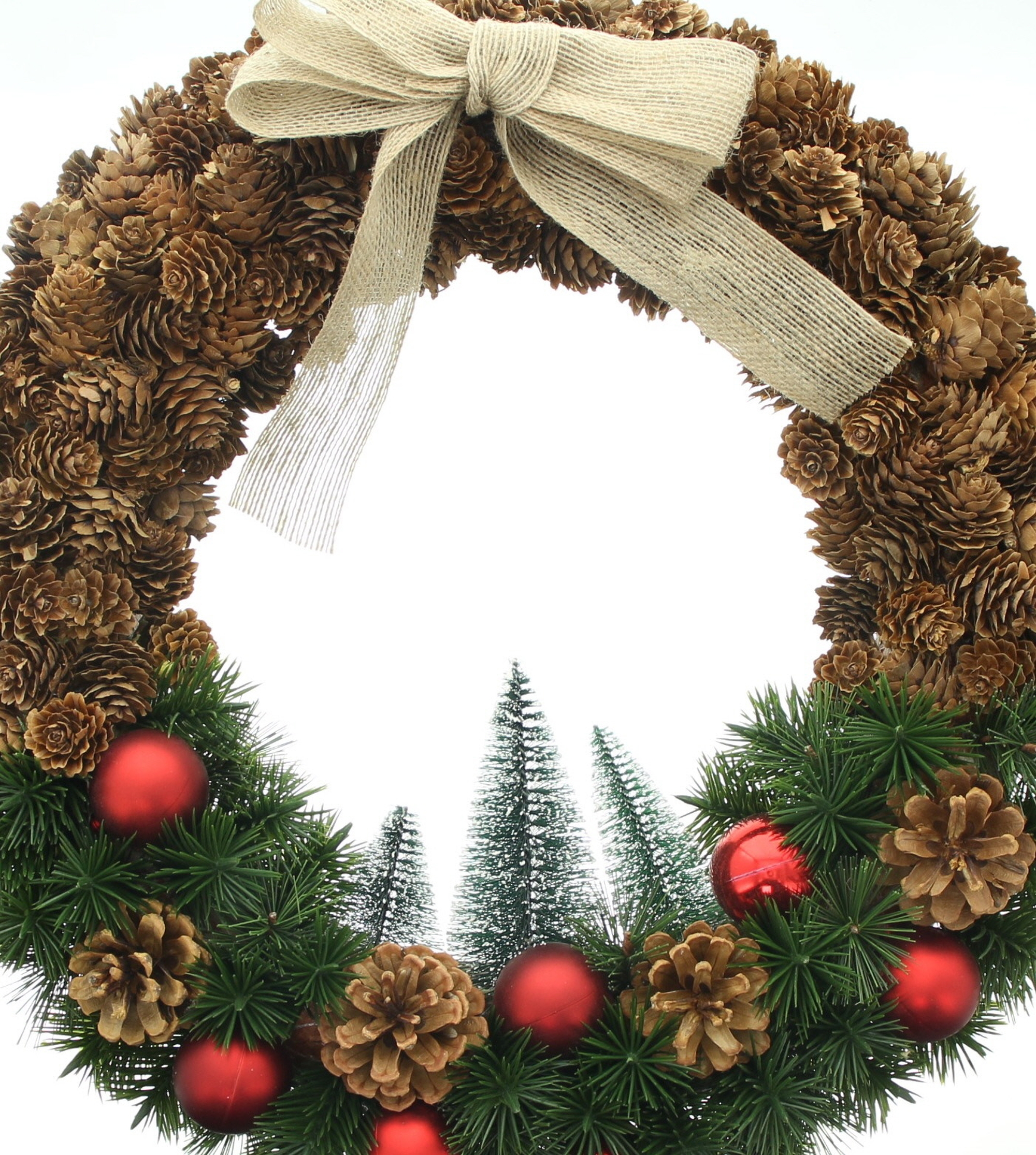 Kranz "Weihnachtswäldchen"  im Frank Flechtwaren Online Shop für Weihnachtliche Kränze kaufen