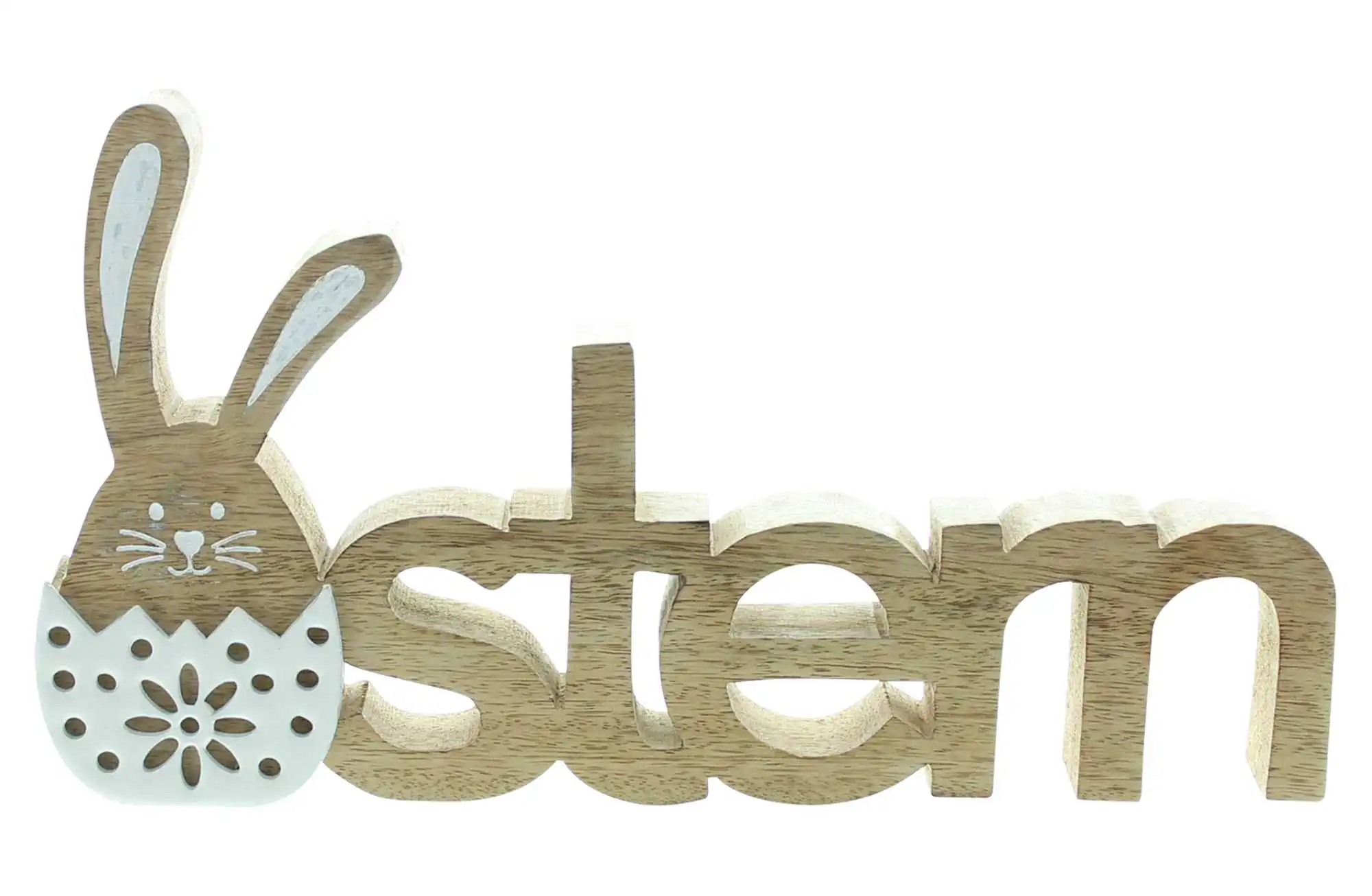 Schriftzug "Ostern"  im Frank Flechtwaren Online Shop für Hasen &amp; Co kaufen