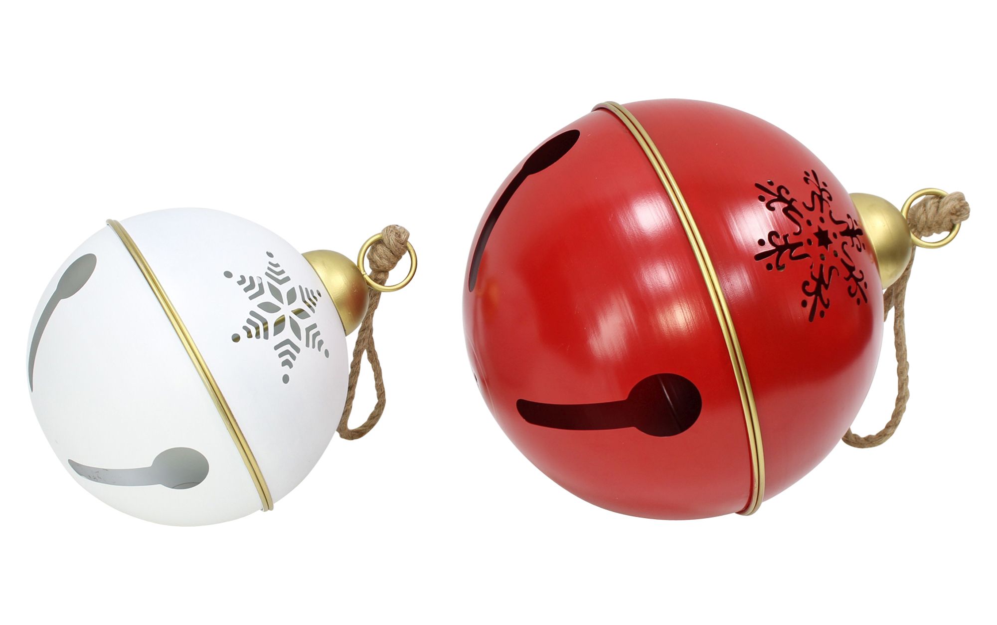 Weihnachtsglocke "Maxi", 2er Set  im Frank Flechtwaren Online Shop für Weihnachtliche Dekokugeln kaufen