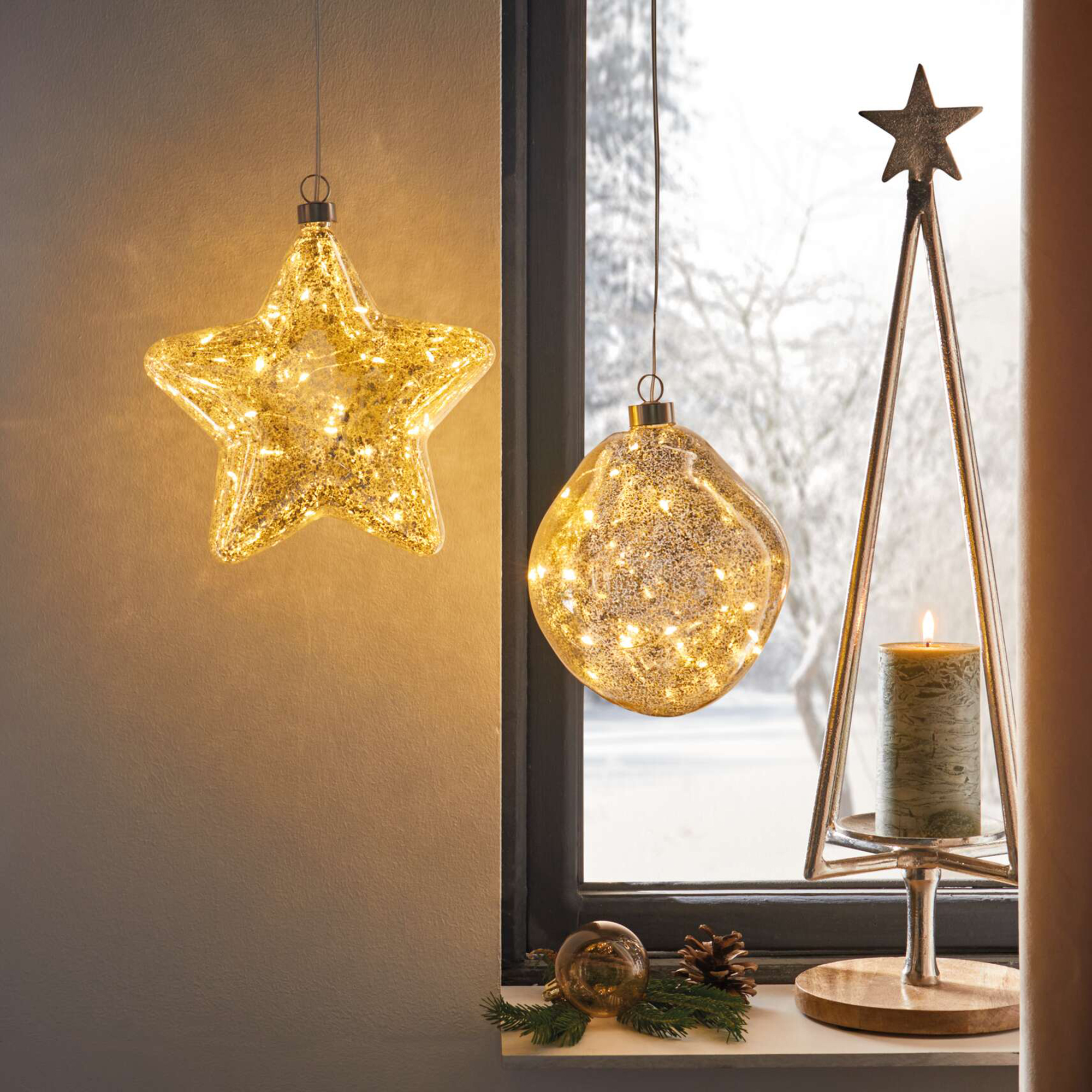 LED-Hänger "Organic"  im Frank Flechtwaren Online Shop für Dekohänger  kaufen