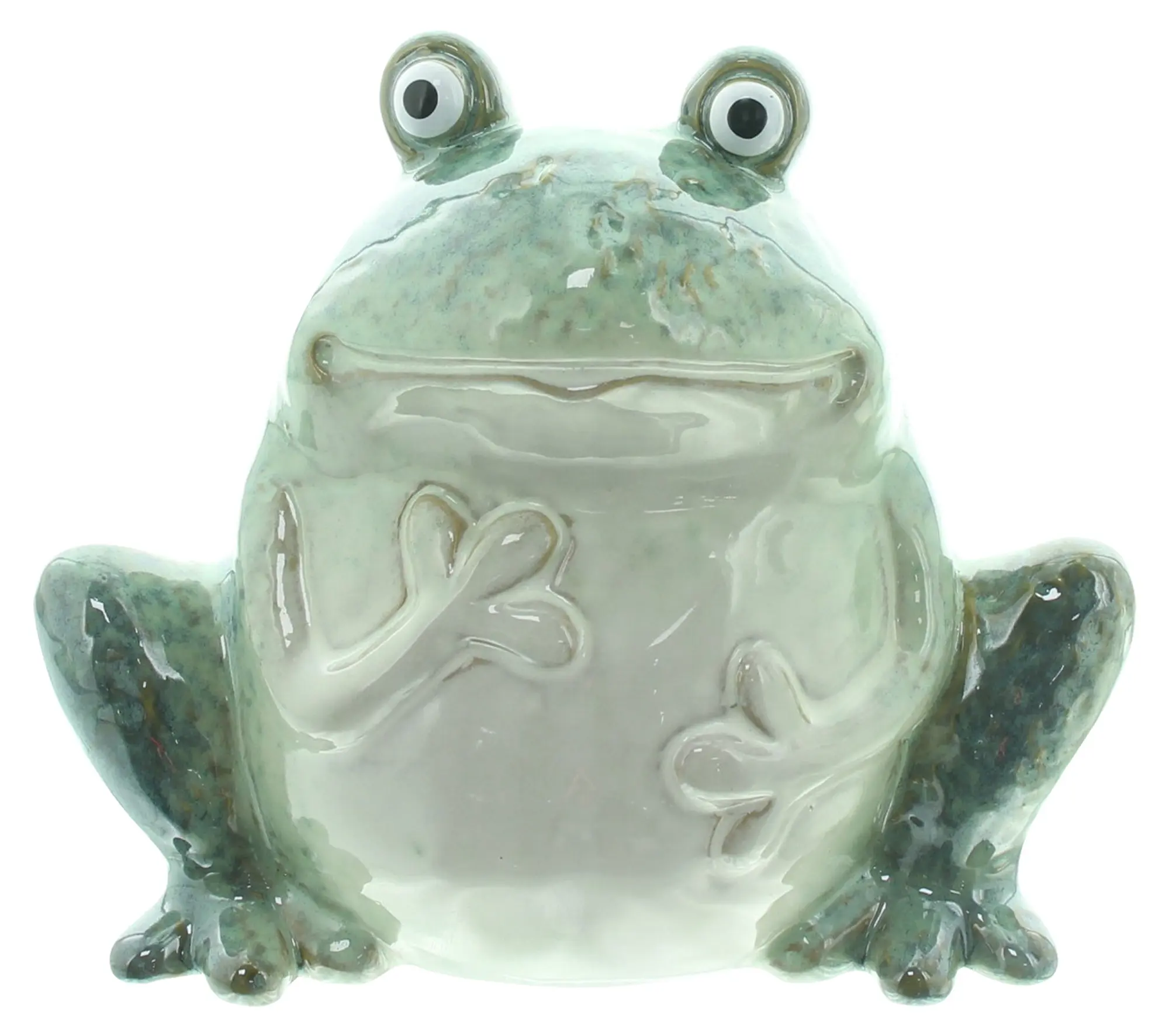 Figur "Frosch"  im Frank Flechtwaren Online Shop für Gartenfiguren kaufen