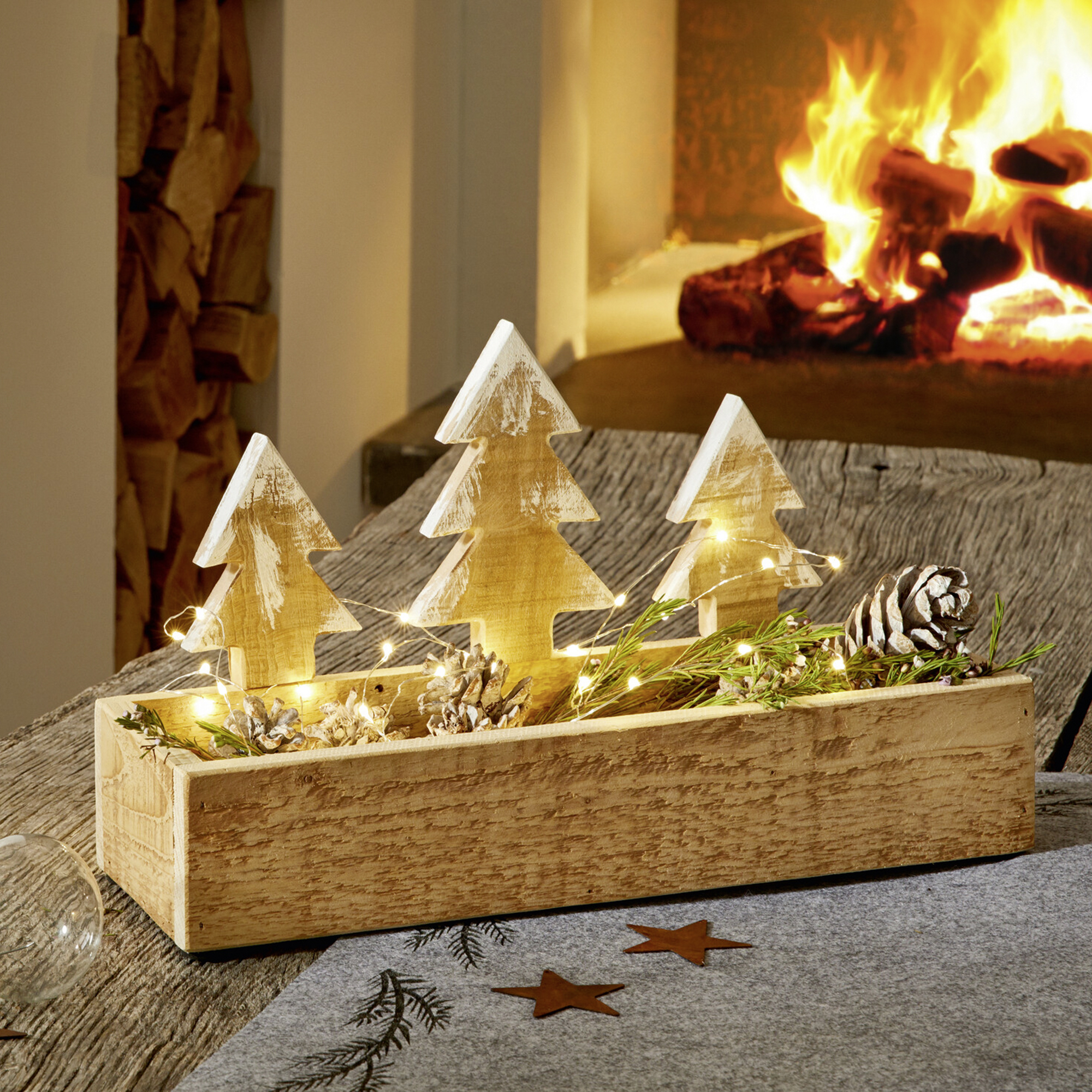Acheter Plateau décoratif "sapin d'hiver"  dans la boutique en ligne de Frank Flechtwaren