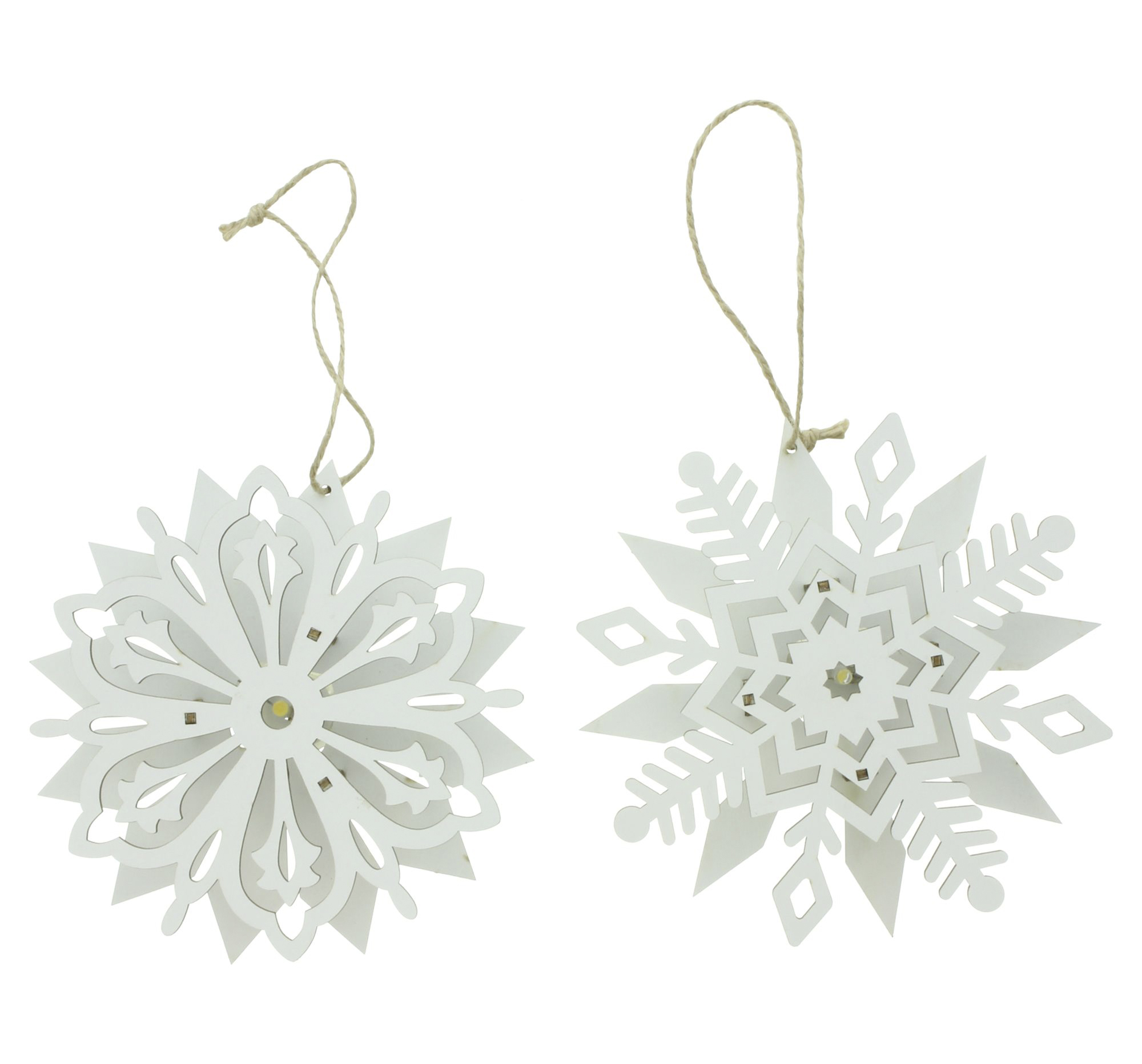 LED-Hänger "Schneeflocke", 2er Set im Frank Flechtwaren Online Shop für Weihnachten kaufen LED-Hänger "Schneeflocke", 2er Set im Frank Flechtwaren Online Shop für Weihnachten kaufen