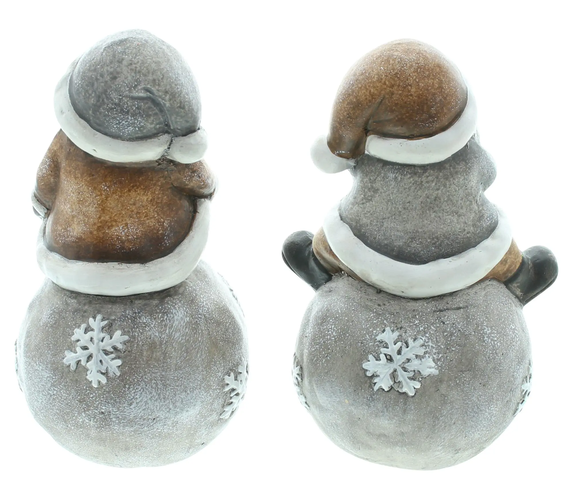 Santa "LED-Kugel", 2er Set  im Frank Flechtwaren Online Shop für Weihnachtsmänner kaufen