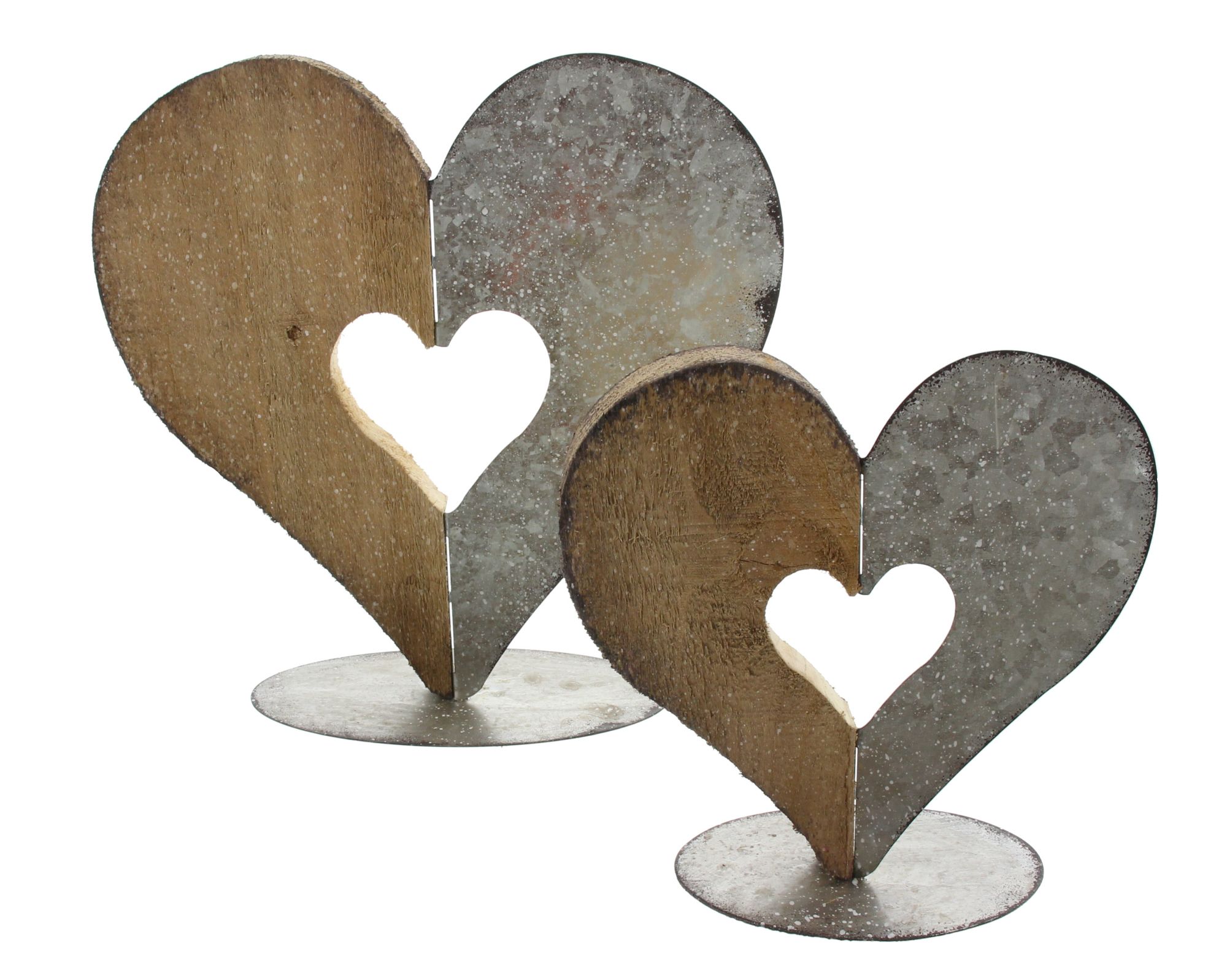 Acheter Lot de 2 cœurs de décoration "mixe" dans la boutique en ligne de Frank Flechtwaren pour Automne Acheter Lot de 2 cœurs de décoration "mixe" dans la boutique en ligne de Frank Flechtwaren pour Automne