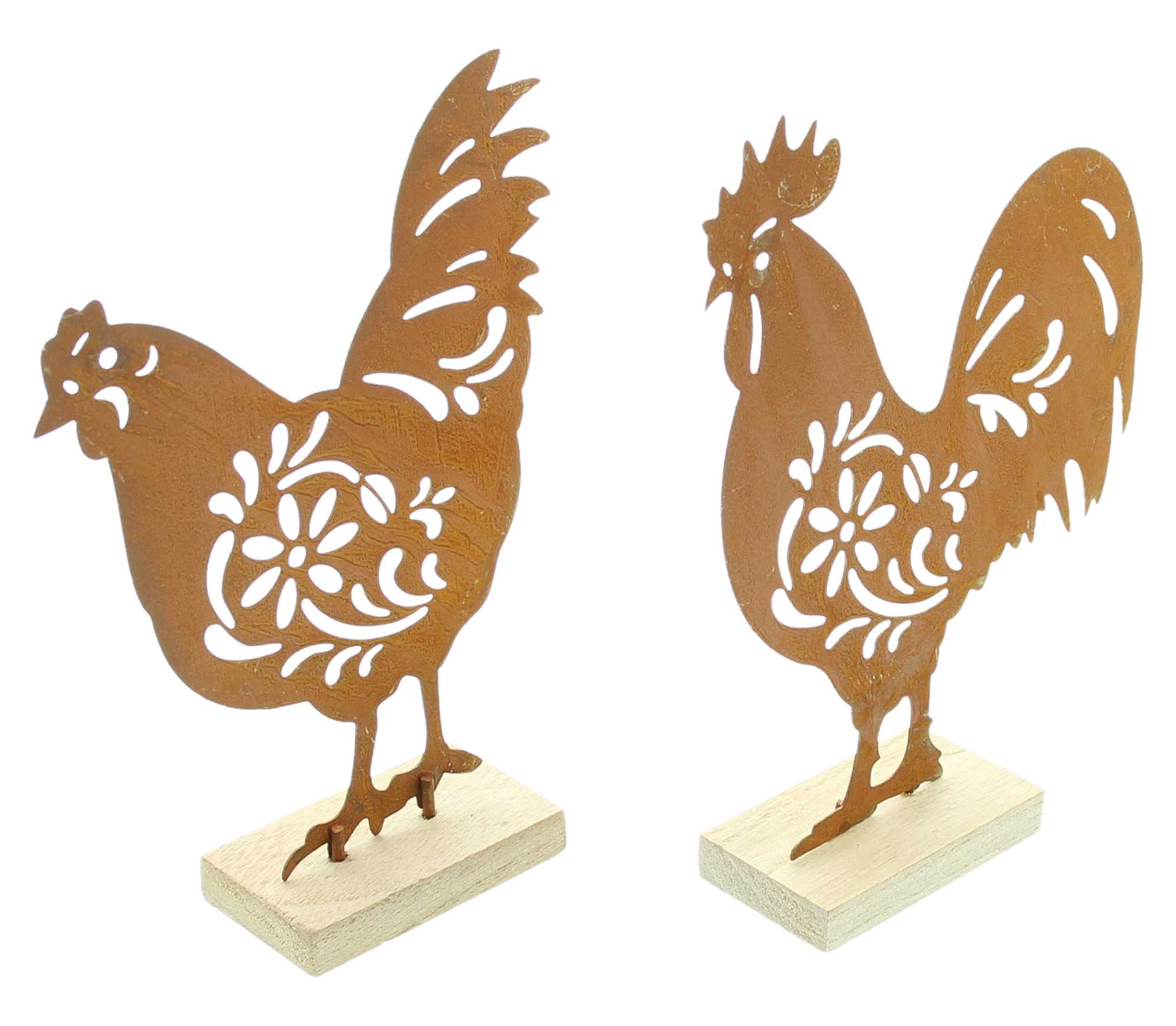 Figur "Huhn & Hahn", 2er Set im Frank Flechtwaren Online Shop für Ostern kaufen Figur "Huhn & Hahn", 2er Set im Frank Flechtwaren Online Shop für Ostern kaufen