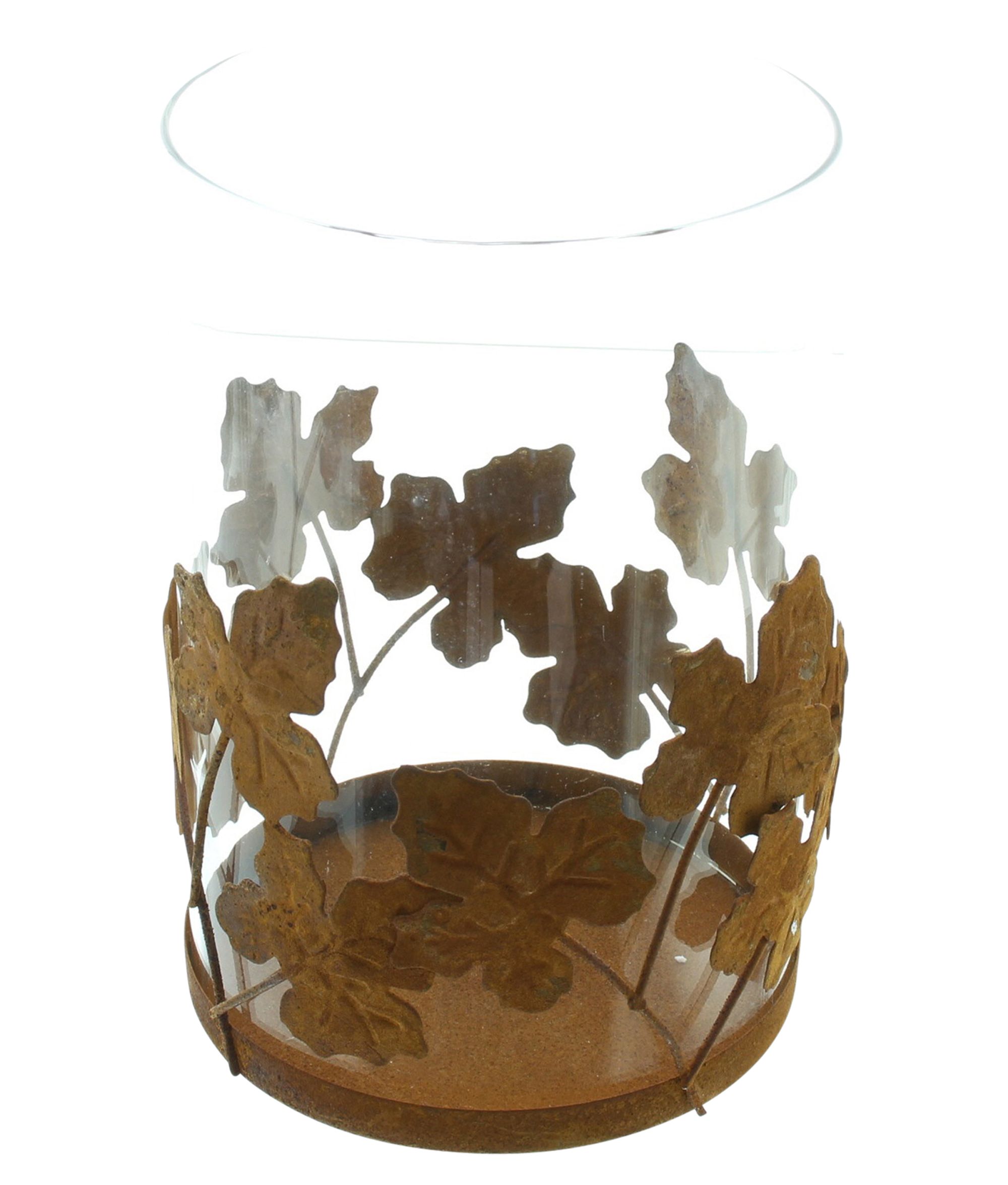 Windlicht "Herbstblatt"  im Frank Flechtwaren Online Shop für Herbst kaufen