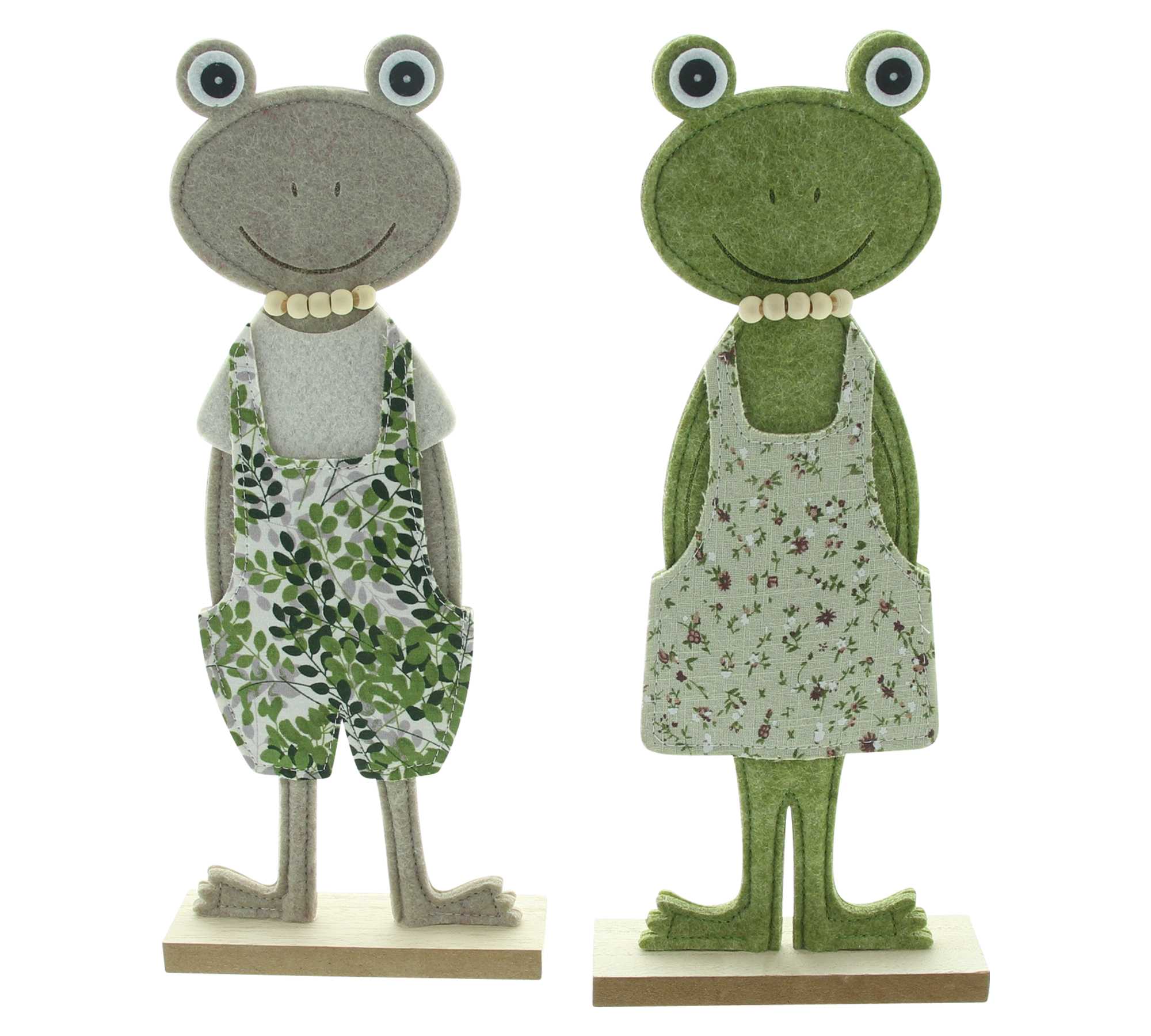 Acheter Lot de 2 grenouilles "Casual"  dans la boutique en ligne de Frank Flechtwaren pour Pâques