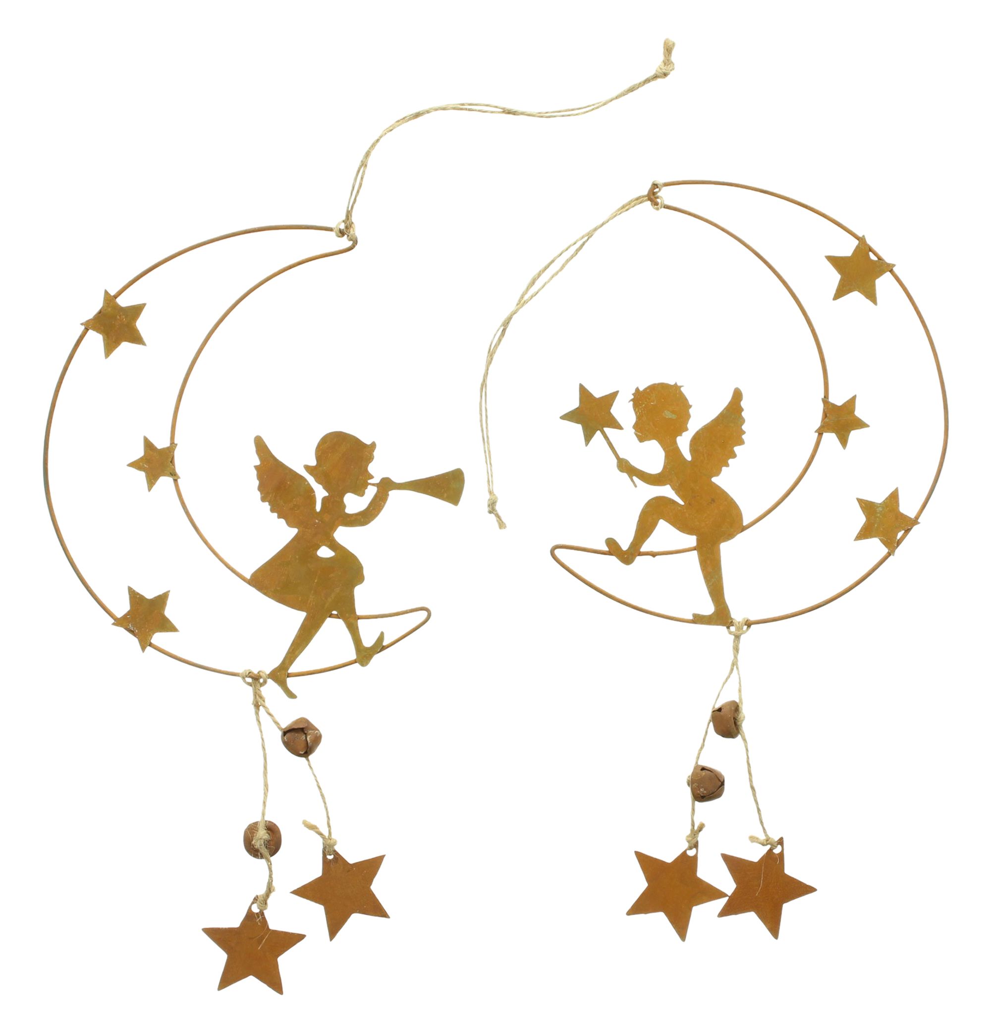 Hänger "Engel auf Mond", 3er Set im Frank Flechtwaren Online Shop für Weihnachten kaufen Hänger "Engel auf Mond", 3er Set im Frank Flechtwaren Online Shop für Weihnachten kaufen