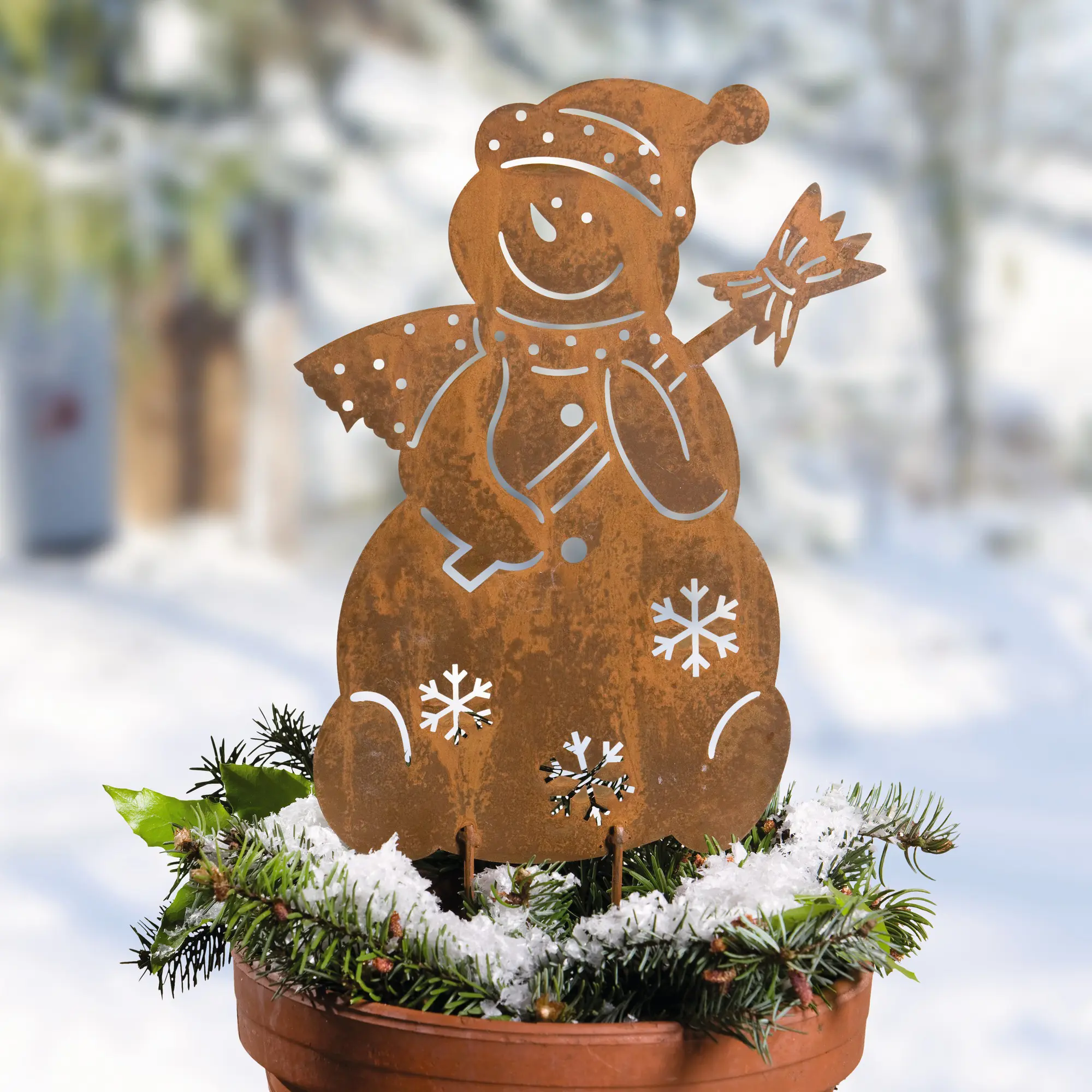 Gartenstecker "Schneemann" im Frank Flechtwaren Online Shop für Gartenstecker kaufen Gartenstecker "Schneemann" im Frank Flechtwaren Online Shop für Gartenstecker kaufen