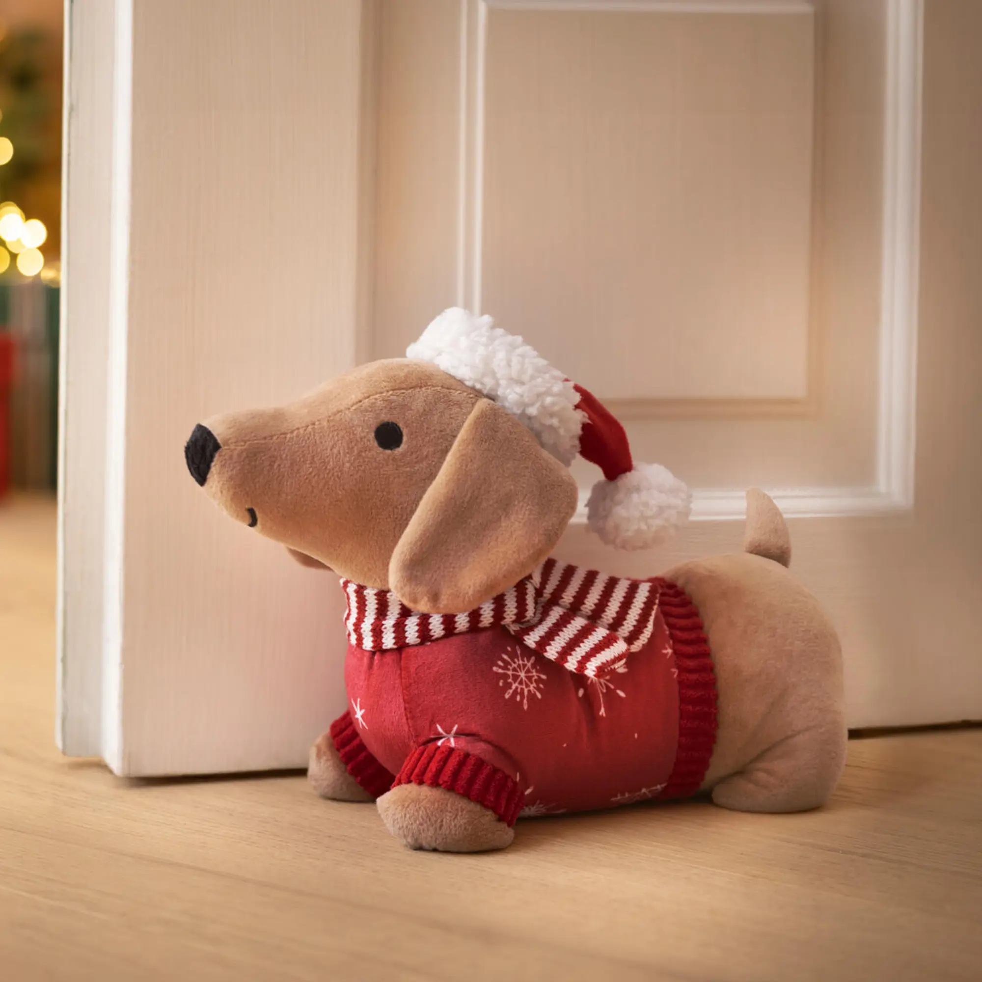 Türstopper "Weihnachtsdackel"  im Frank Flechtwaren Online Shop kaufen