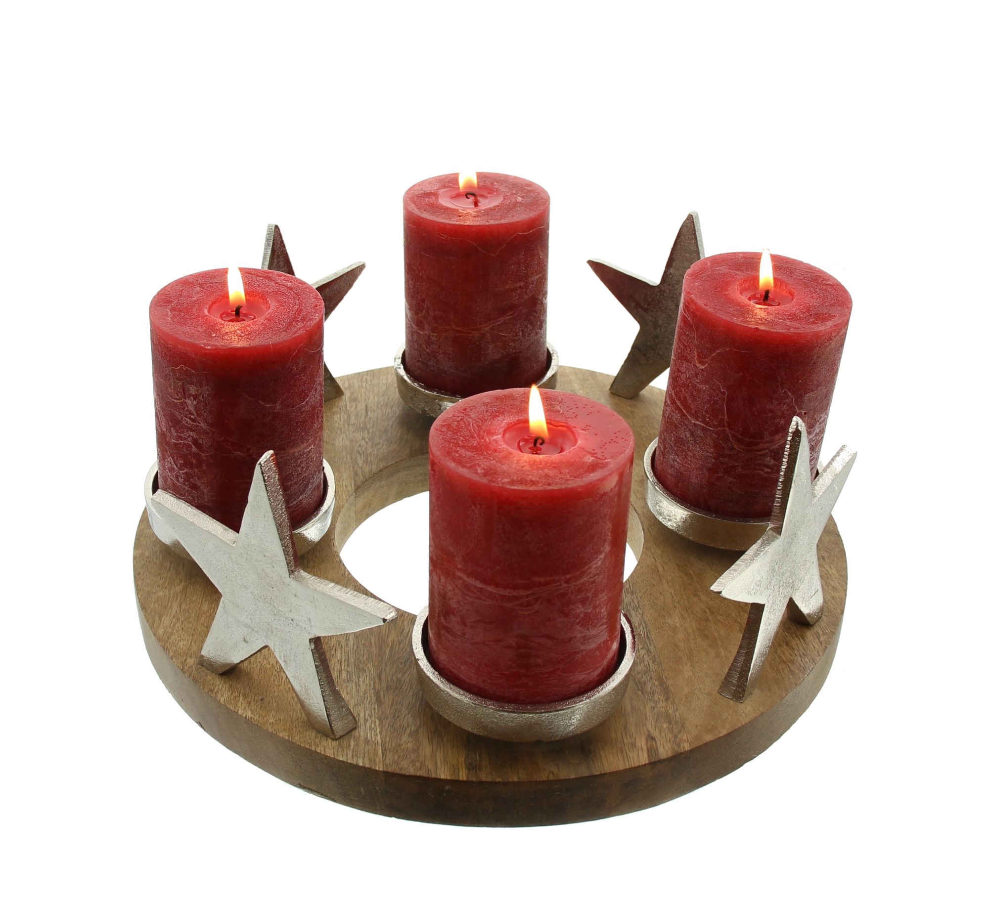 Adventskranz "Silbersterne" im Frank Flechtwaren Online Shop für Weihnachten kaufen Adventskranz "Silbersterne" im Frank Flechtwaren Online Shop für Weihnachten kaufen