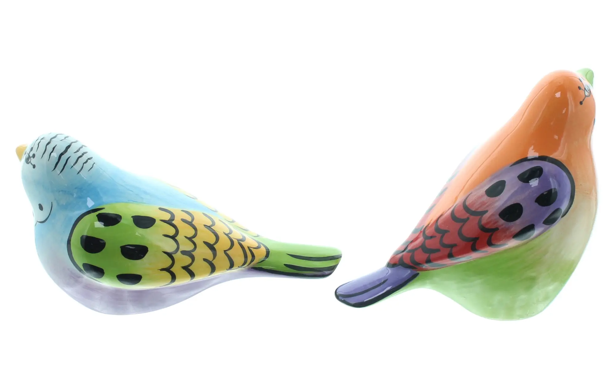 Vogel "Fröhliches Gezwitscher", 2er Set  im Frank Flechtwaren Online Shop für Dekofiguren kaufen