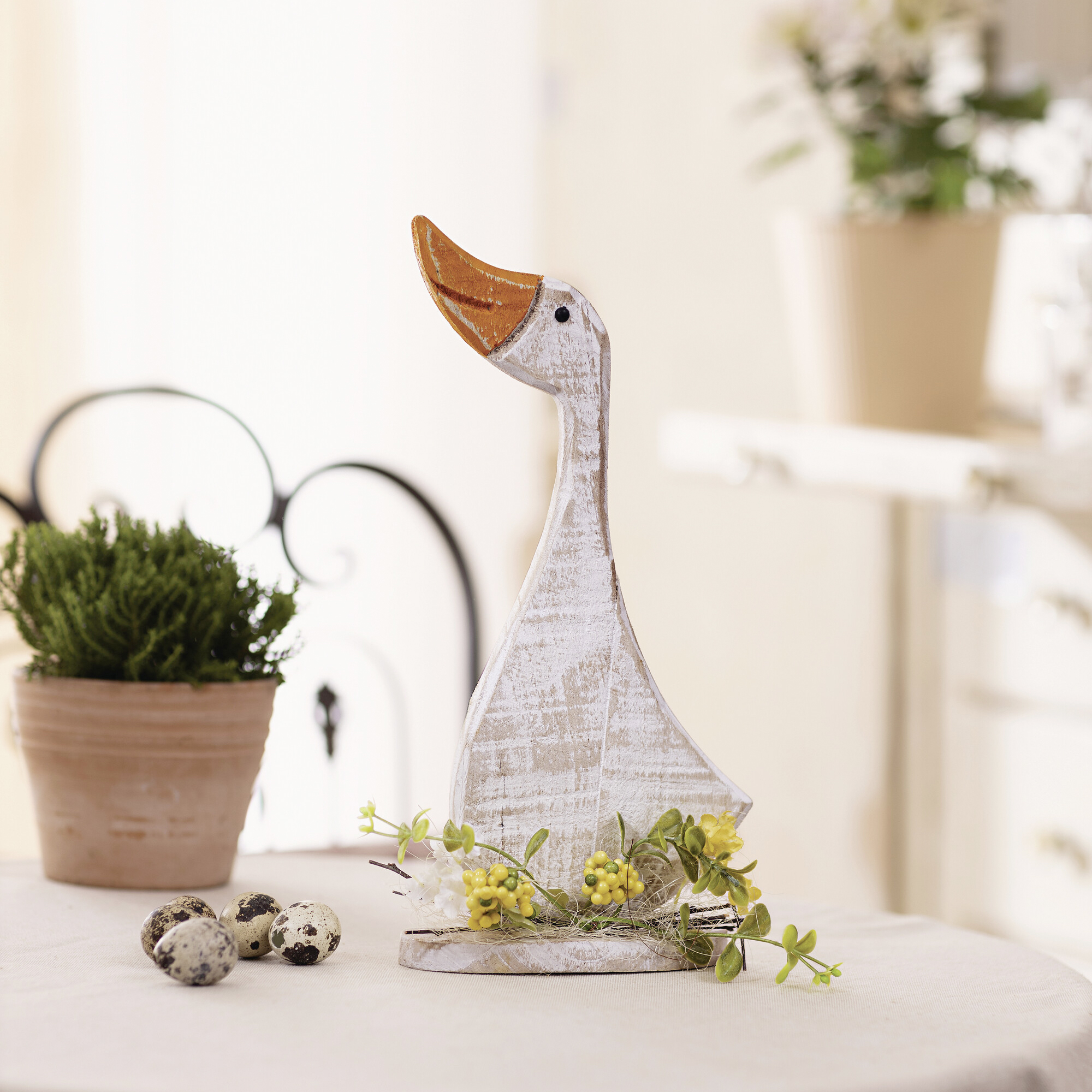 Figur "Frühlingsgans"  im Frank Flechtwaren Online Shop kaufen