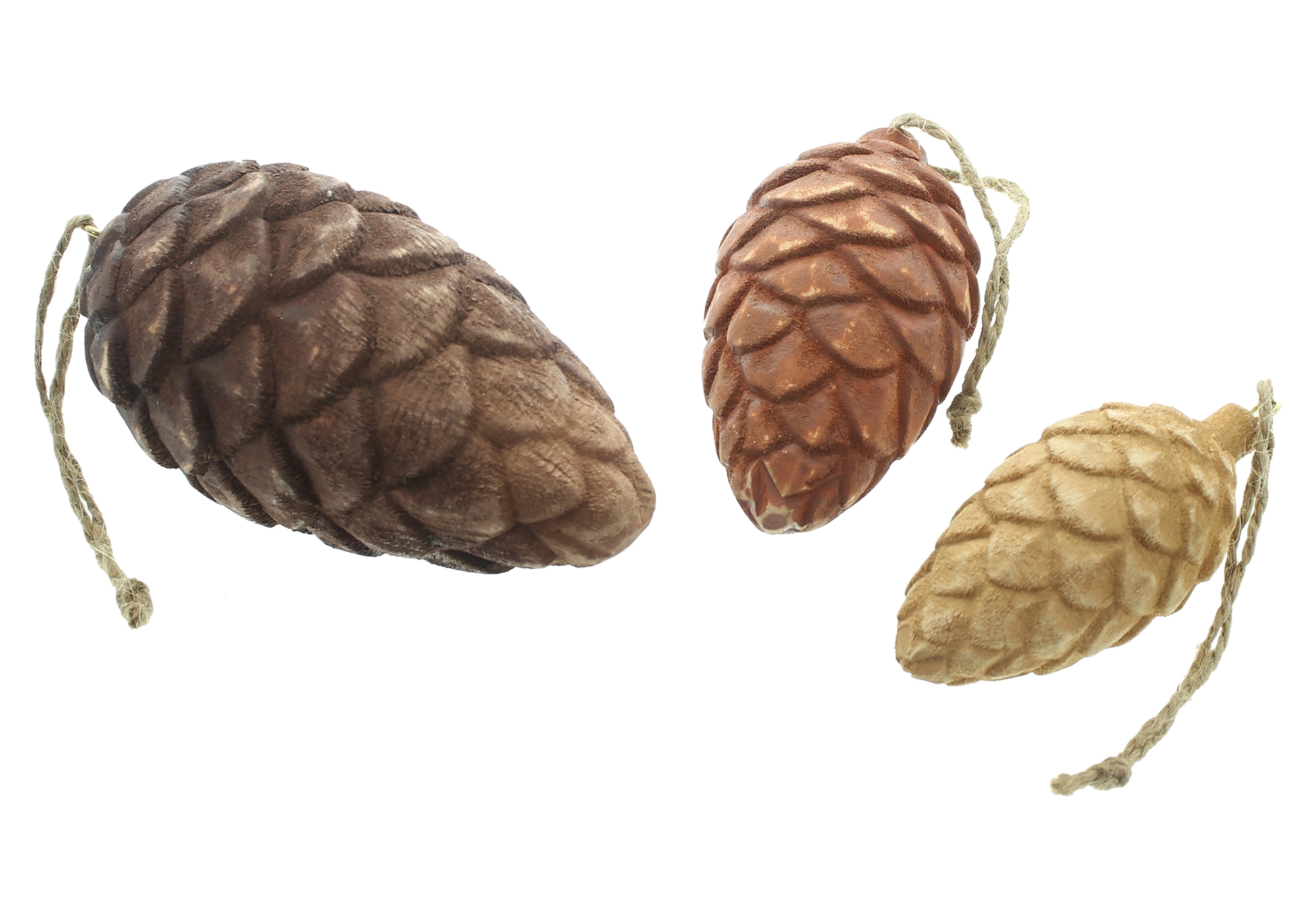 Hänger "Tannenzapfen", 3er Set  im Frank Flechtwaren Online Shop für Titelserie Herbst/Winter kaufen