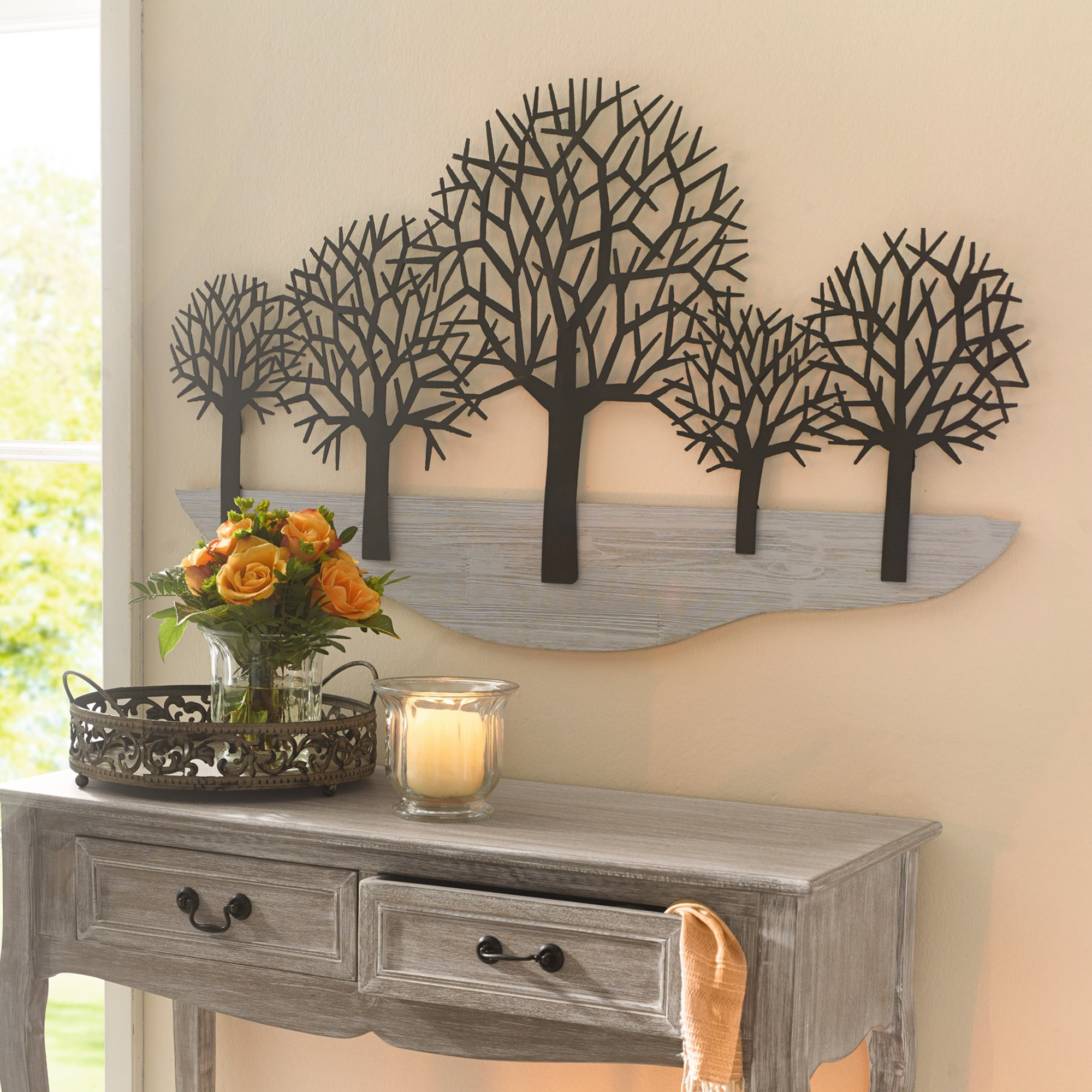Acheter Décoration murale "arbres"  dans la boutique en ligne de Frank Flechtwaren