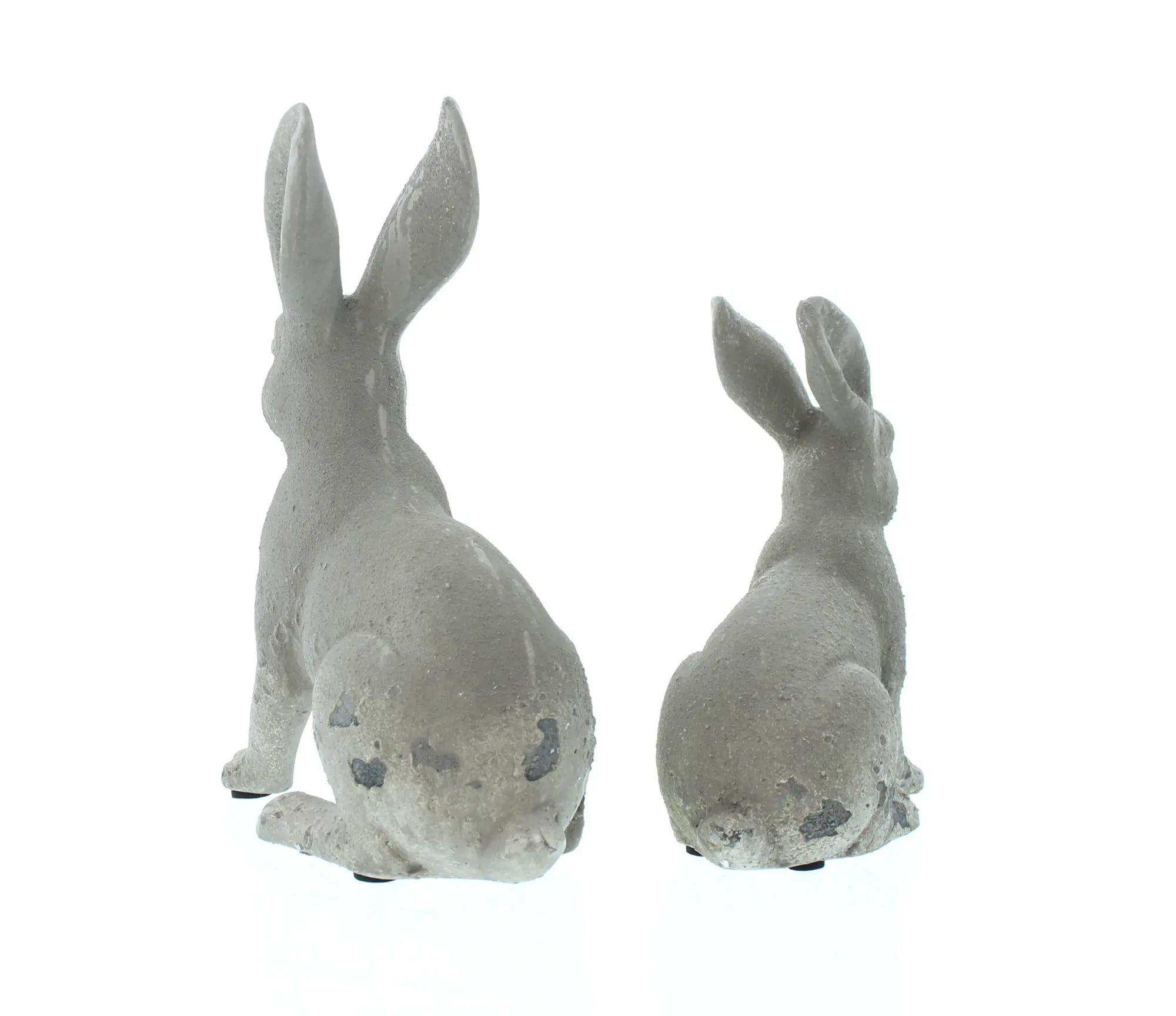 Hase "Beton-Style", 2er Set, B-Ware  im Frank Flechtwaren Online Shop für Ostern kaufen