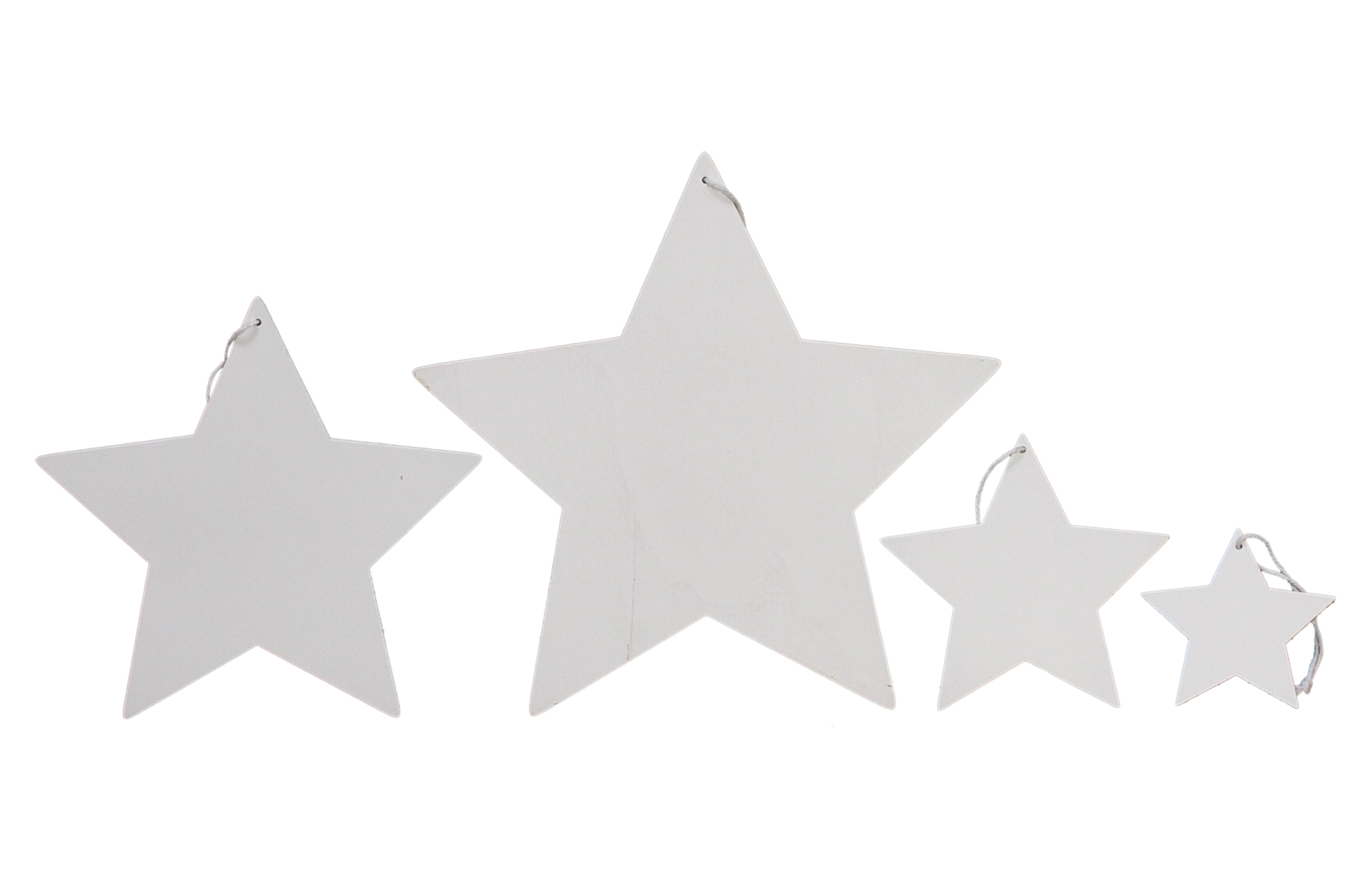 Sternhänger "White", 4er Set  im Frank Flechtwaren Online Shop für Weihnachten kaufen
