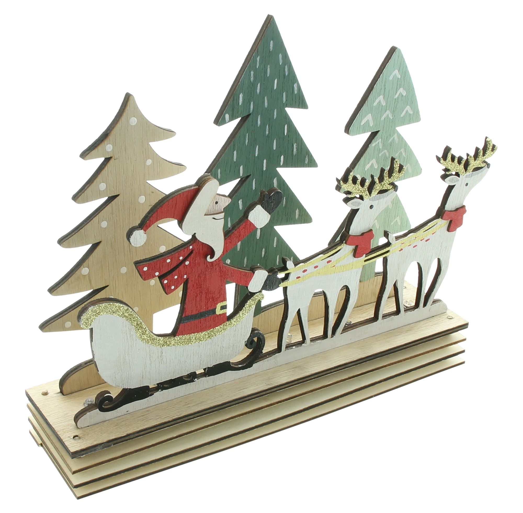 LED-Board "Santa mit Schlitten" im Frank Flechtwaren Online Shop für Weihnachten kaufen LED-Board "Santa mit Schlitten" im Frank Flechtwaren Online Shop für Weihnachten kaufen