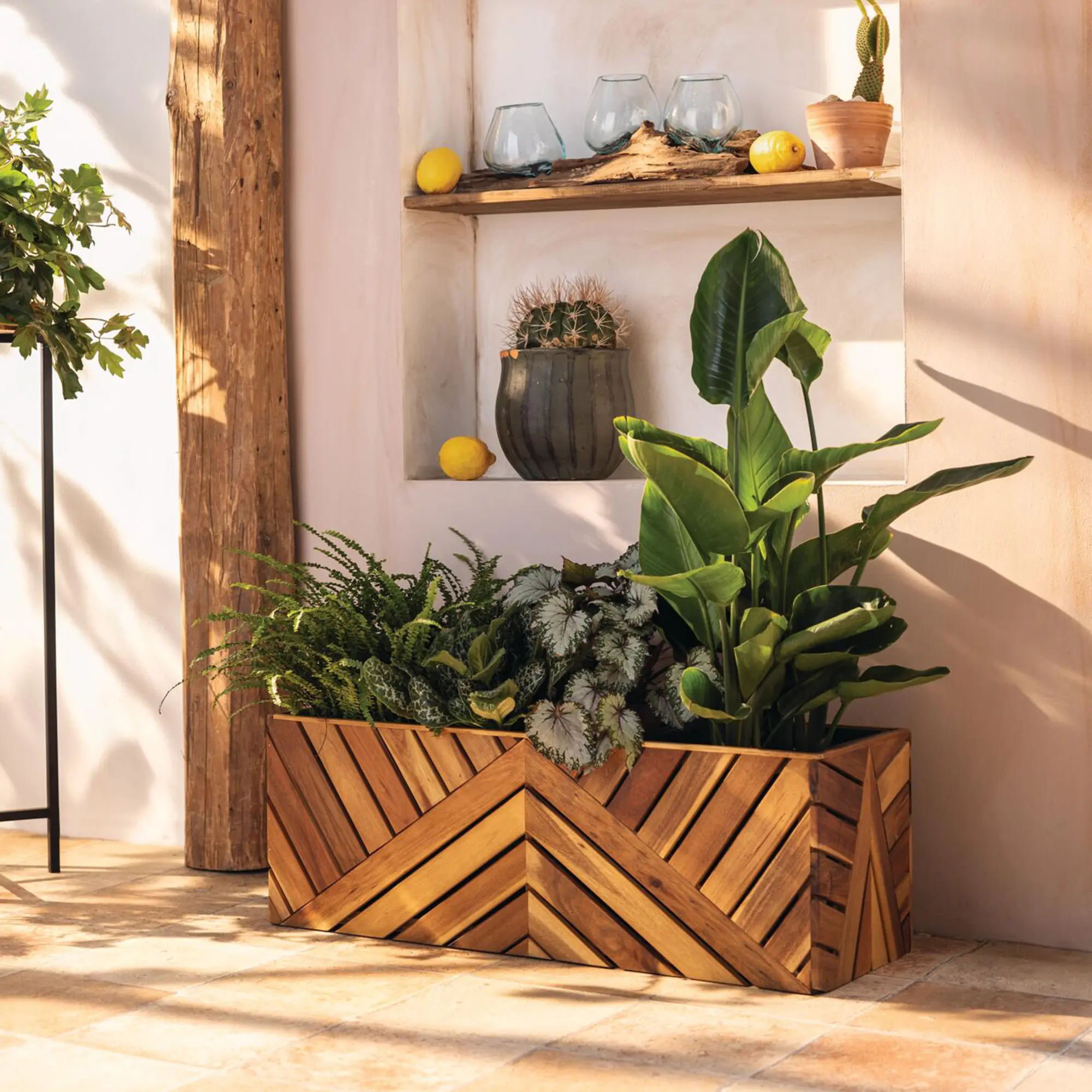 Pflanzkasten "Recycling Wood"  im Frank Flechtwaren Online Shop kaufen