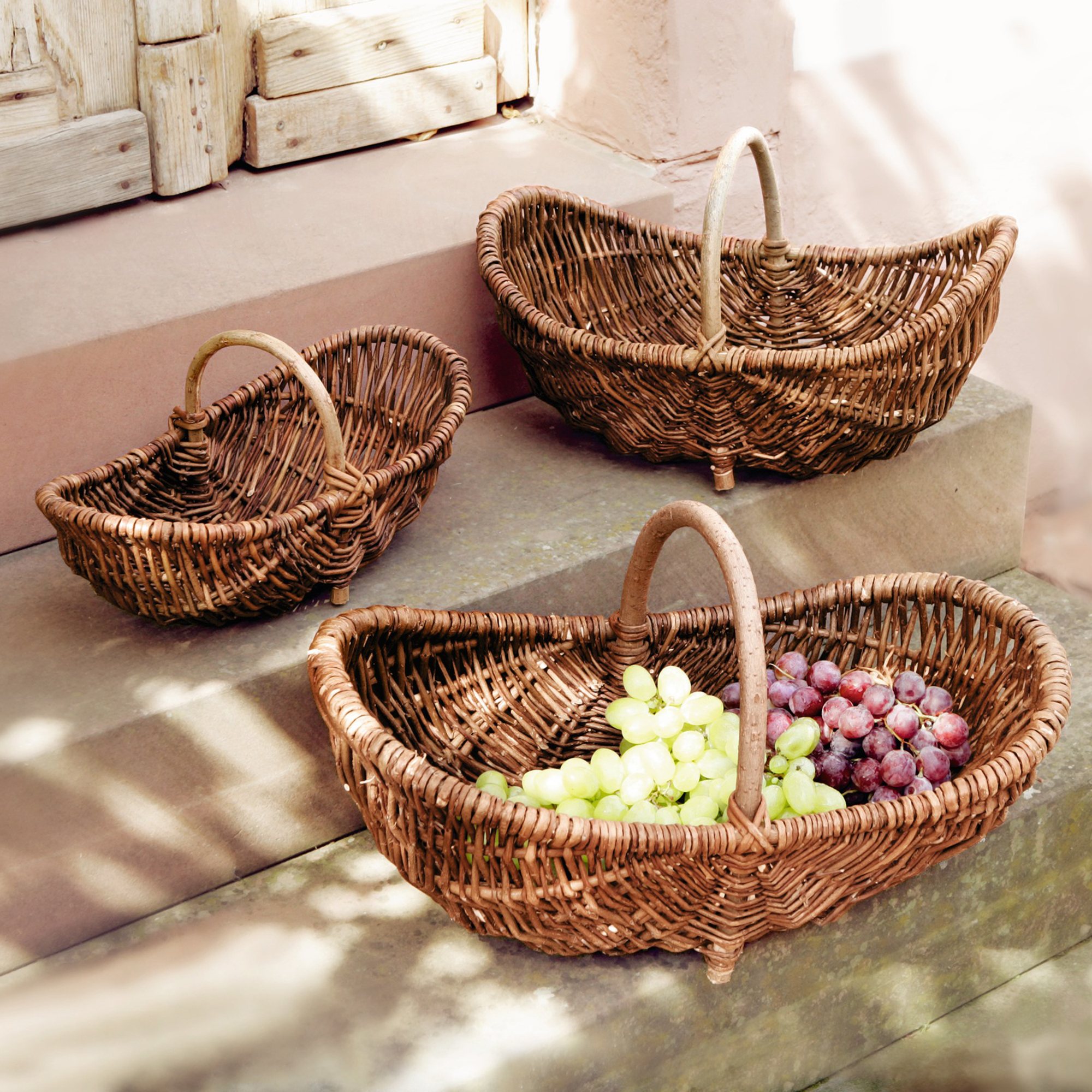 Acheter Panier "anse en bois", PM  dans la boutique en ligne de Frank Flechtwaren