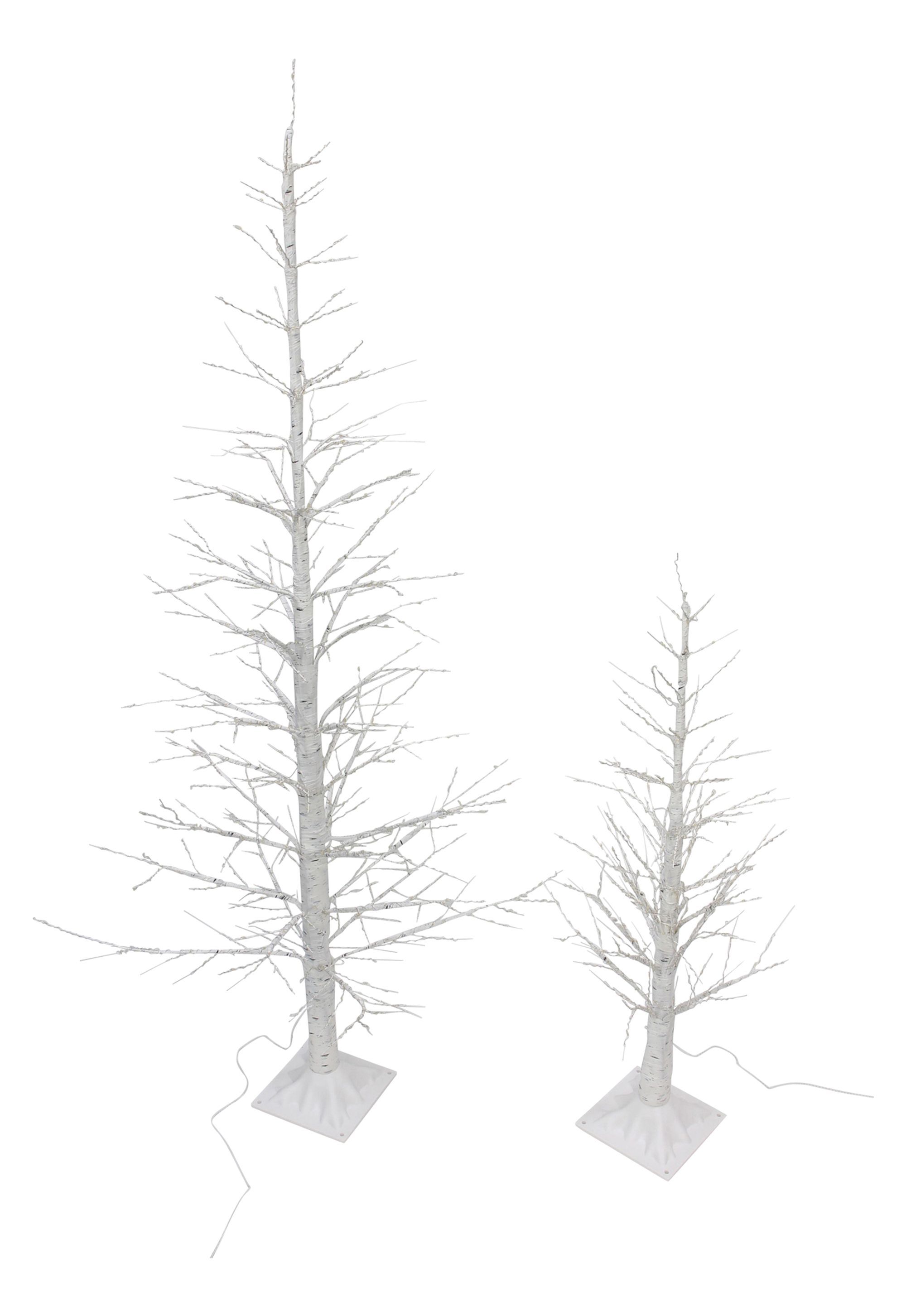 LED-Tanne "White Christmas", 2er Set  im Frank Flechtwaren Online Shop für Titelserie Weihnachten kaufen