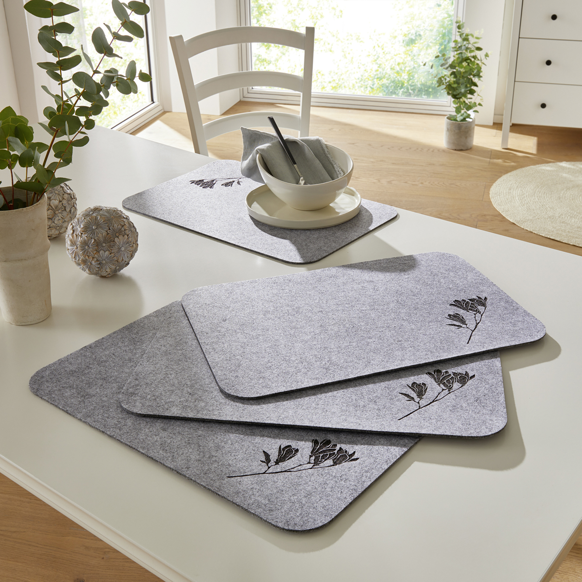 Platzmatte "Blütenzweig", 4er Set  im Frank Flechtwaren Online Shop kaufen