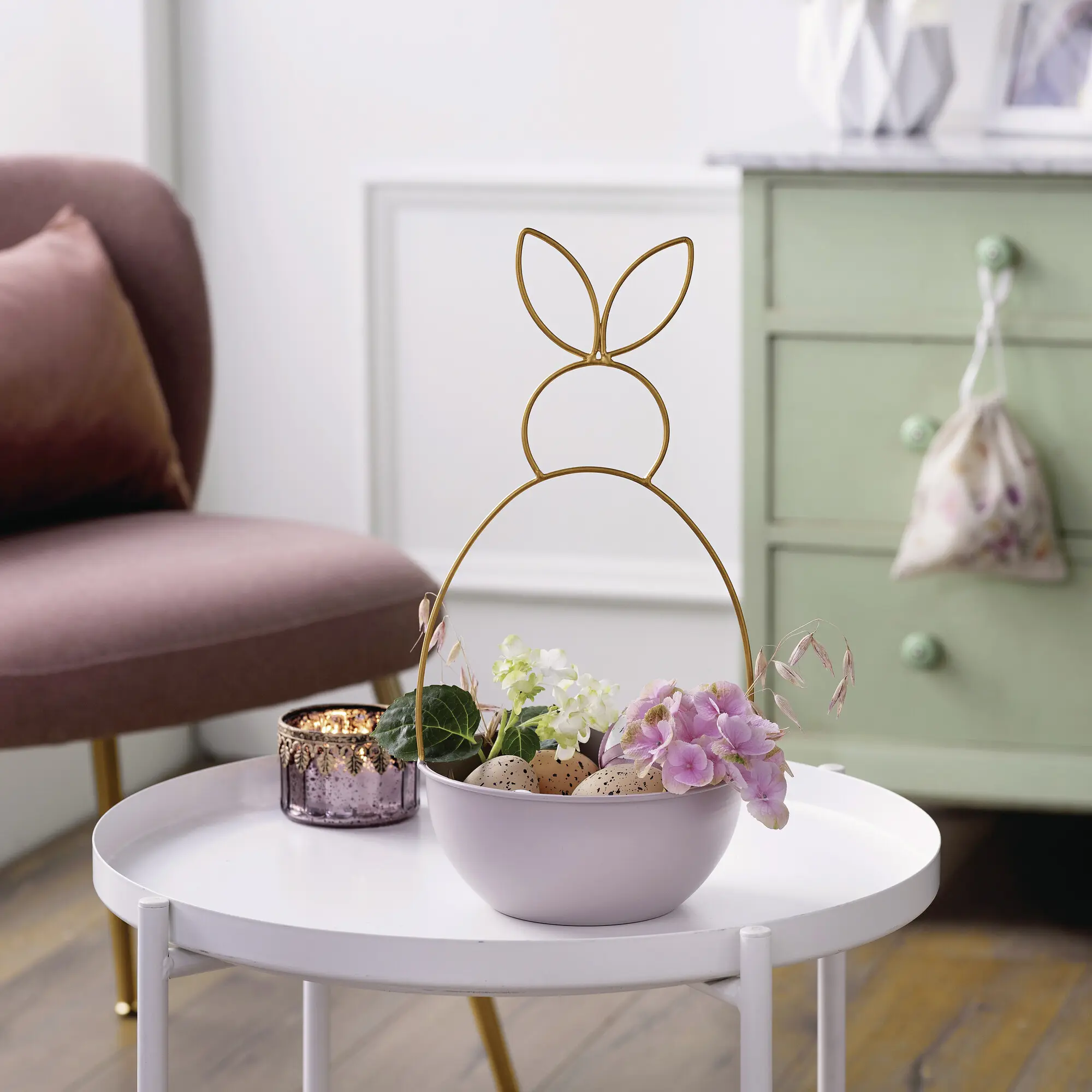 Schale "Gold-Hase" im Frank Flechtwaren Online Shop für Ostern kaufen Schale "Gold-Hase" im Frank Flechtwaren Online Shop für Ostern kaufen