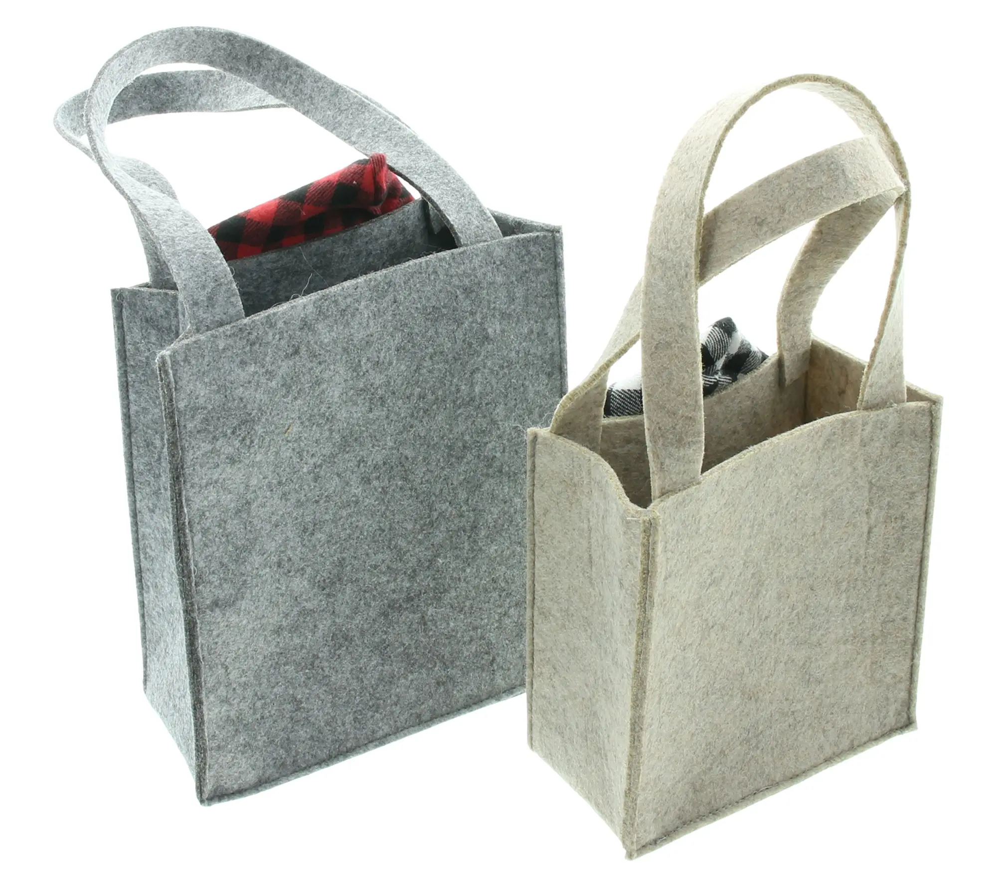 Tasche "Karo-Wichtel", 2er Set im Frank Flechtwaren Online Shop für Geschenktaschen & -säckchen kaufen Tasche "Karo-Wichtel", 2er Set im Frank Flechtwaren Online Shop für Geschenktaschen & -säckchen kaufen