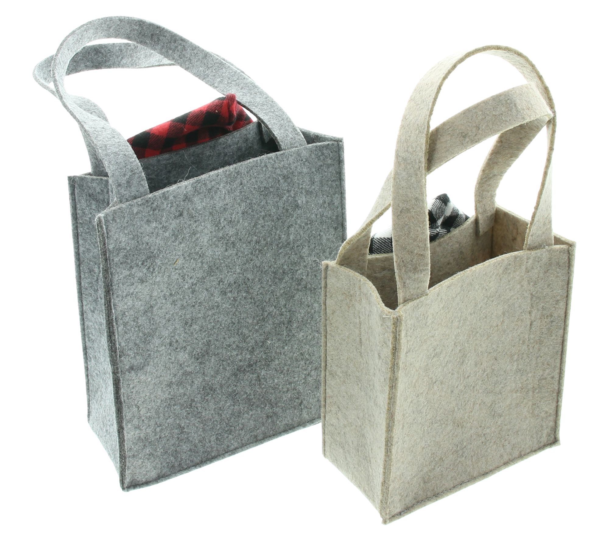 Tasche "Karo-Wichtel", 2er Set im Frank Flechtwaren Online Shop für Weihnachten kaufen Tasche "Karo-Wichtel", 2er Set im Frank Flechtwaren Online Shop für Weihnachten kaufen